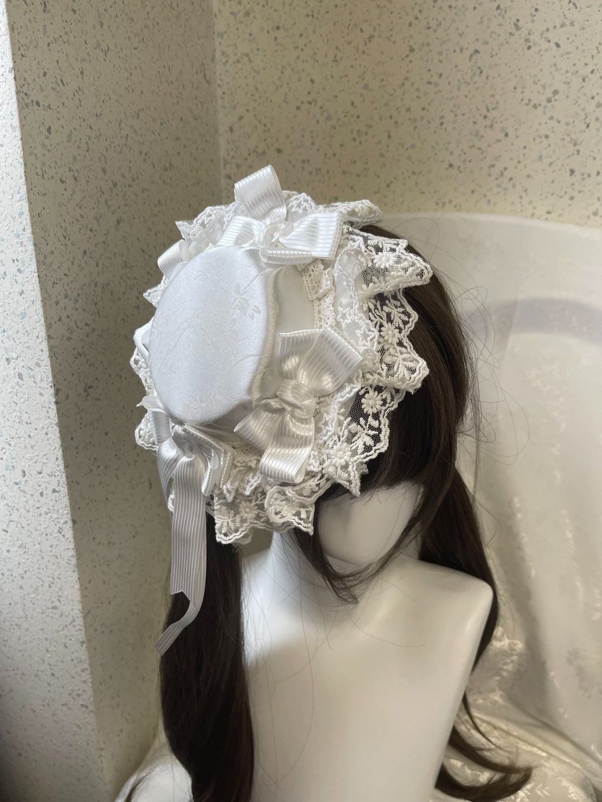 White Lace Sweet Lolita Mini Hat