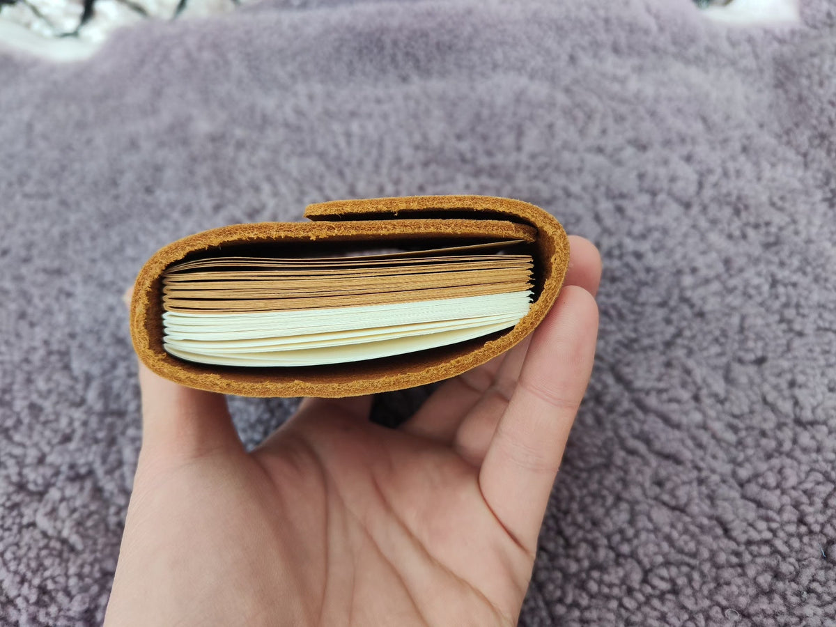 Vintage Leather Journal with Exposed Binding