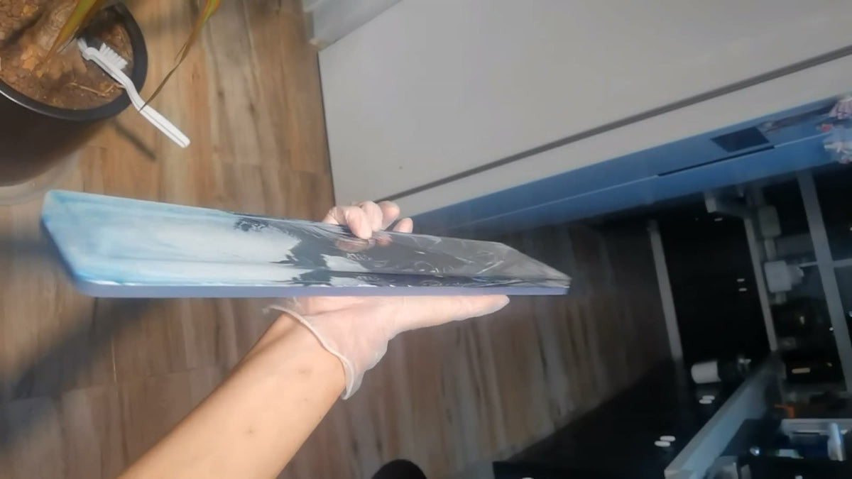 Resin Keyboard Wrist Rest Hand Painted Dragon