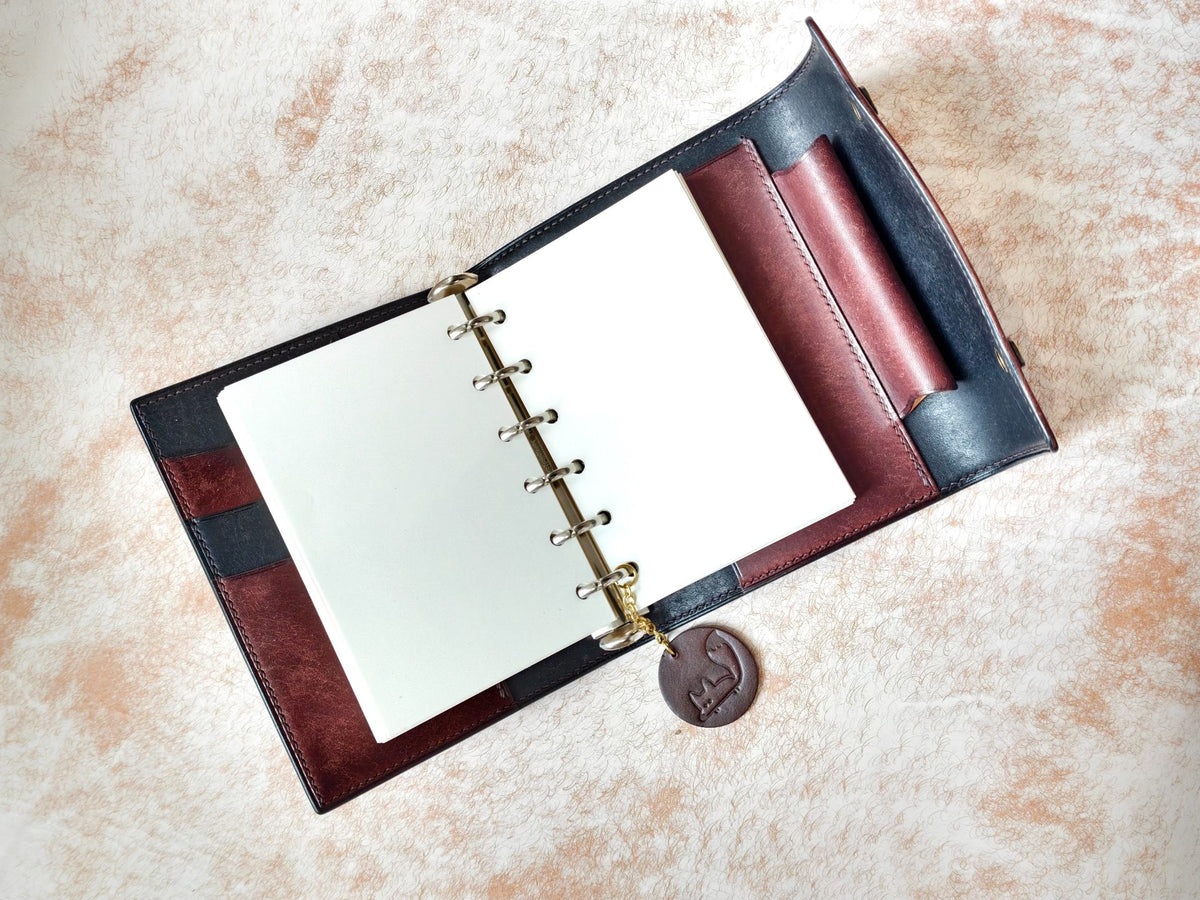 A7 Tri-Fold Notebook Cover in Pueblo Leather
