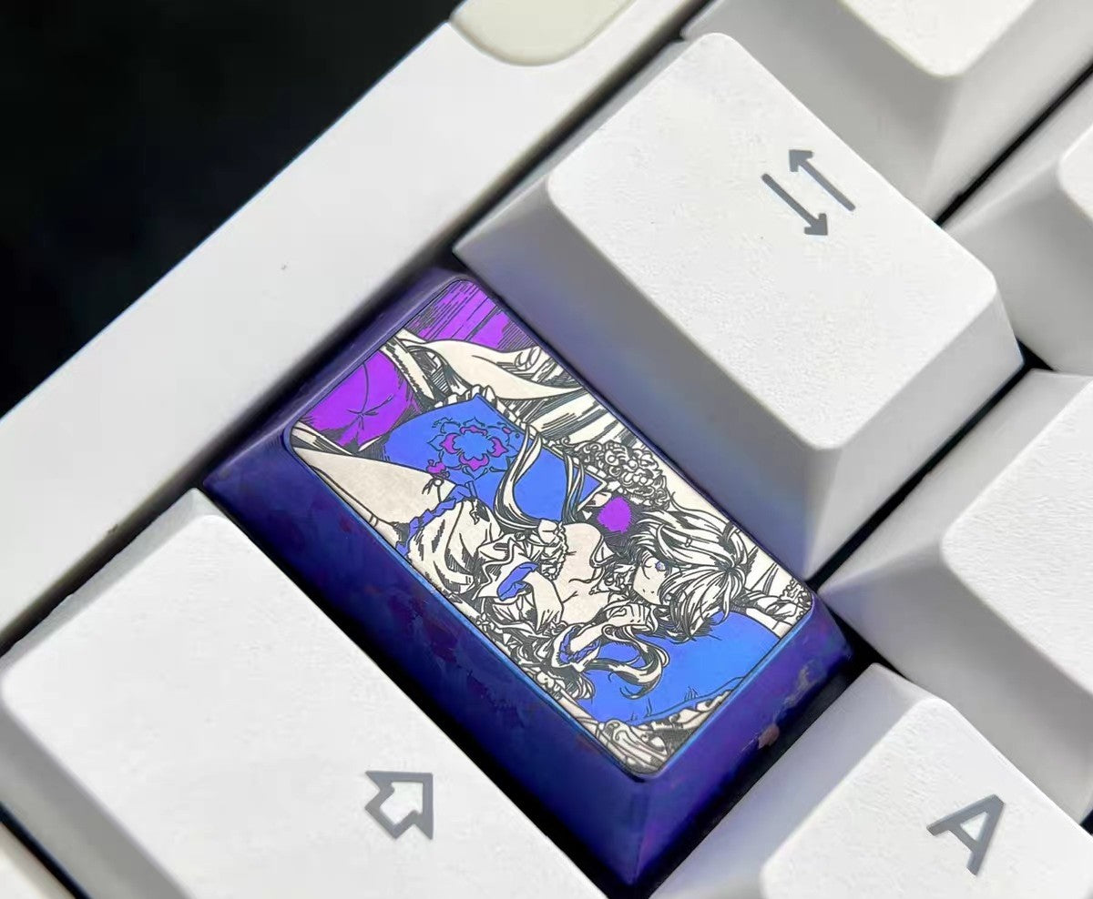 Titanium Alloy Ice Crystal Keycap 1.75u