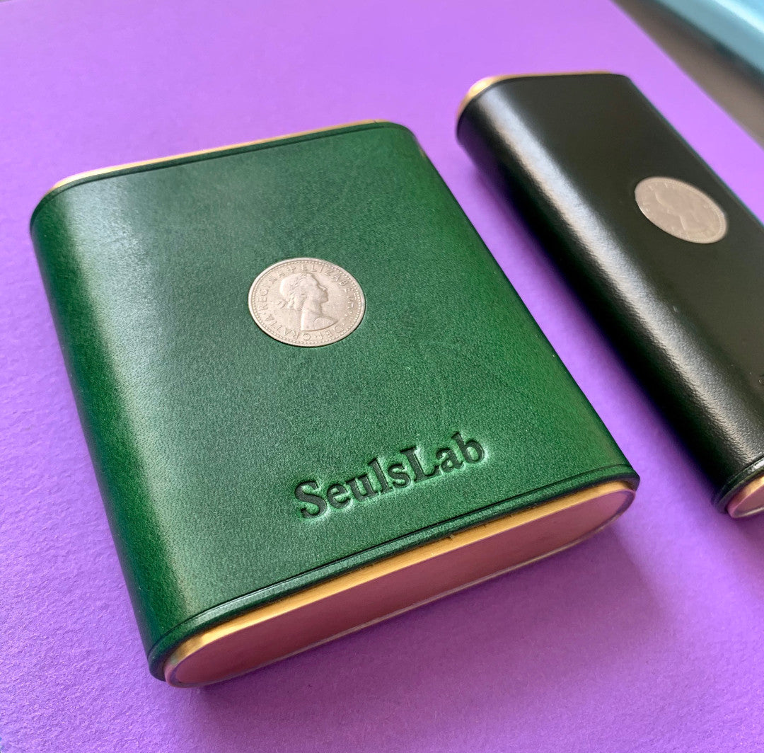 Leather Copper Cigarette Case 20 Capacity