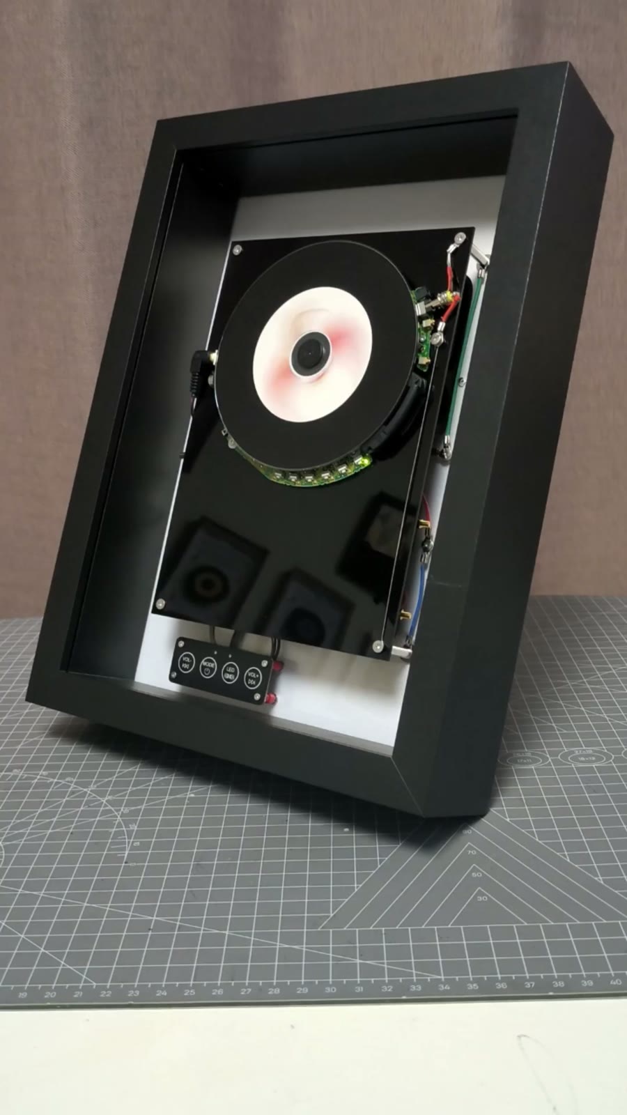 Wall Mounted CD Player Shadow Box Decor