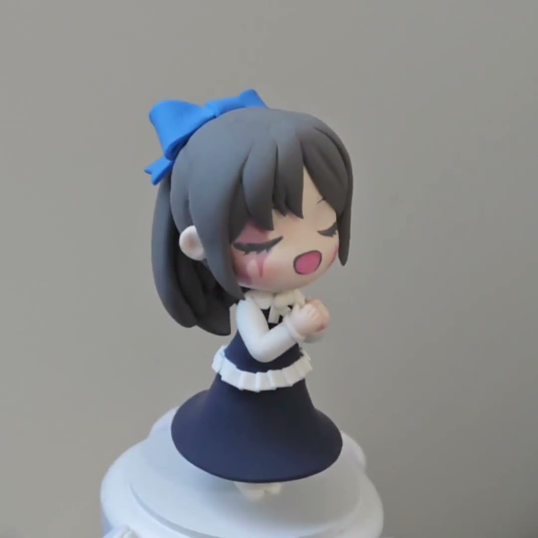 Q-version Clay Figurine Handmade Collectible