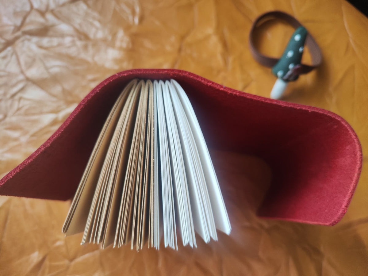 Handcrafted Leather Journal with Mixed Paper Pages