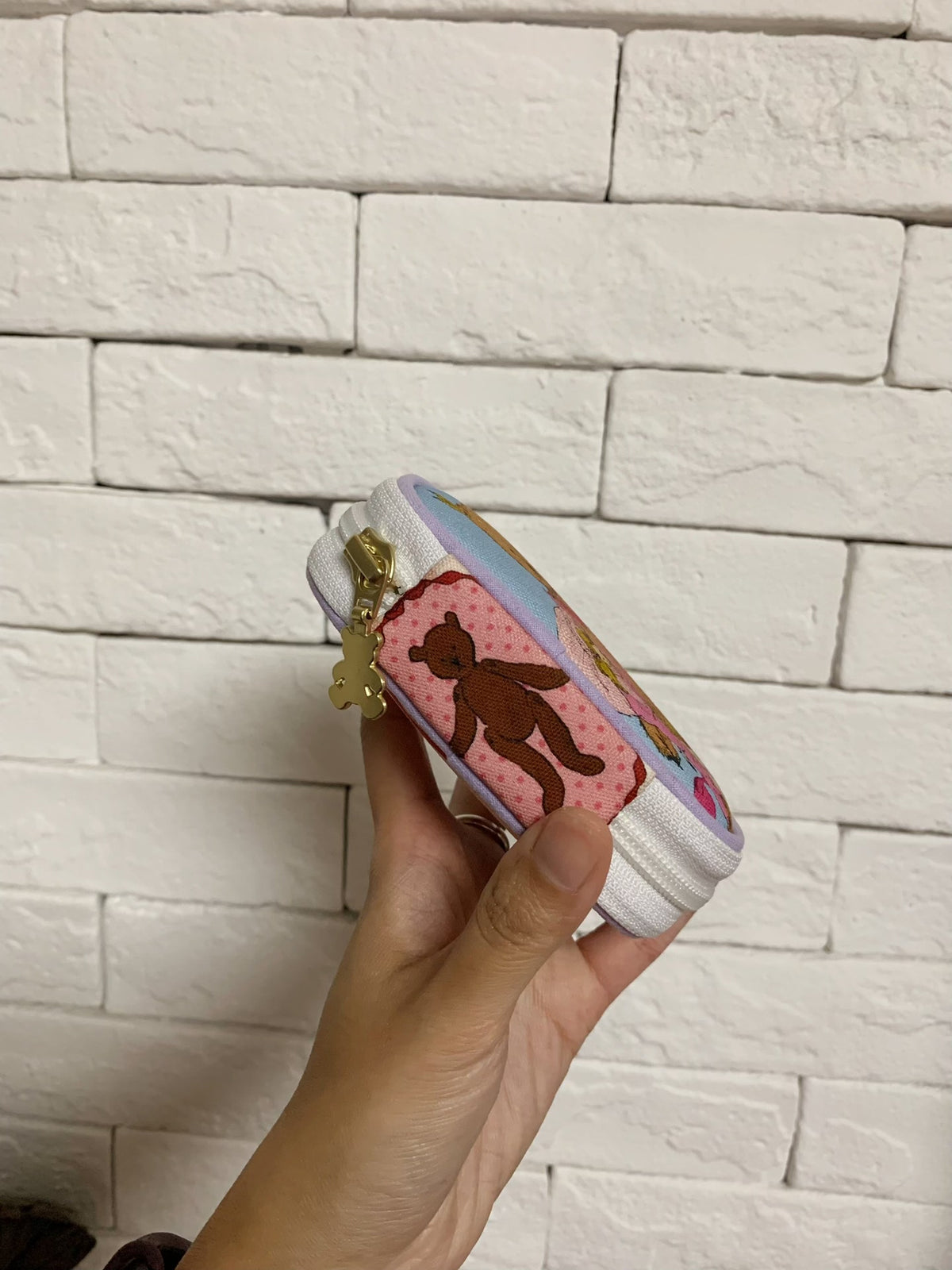 Pochette zippée Oxford imprimée