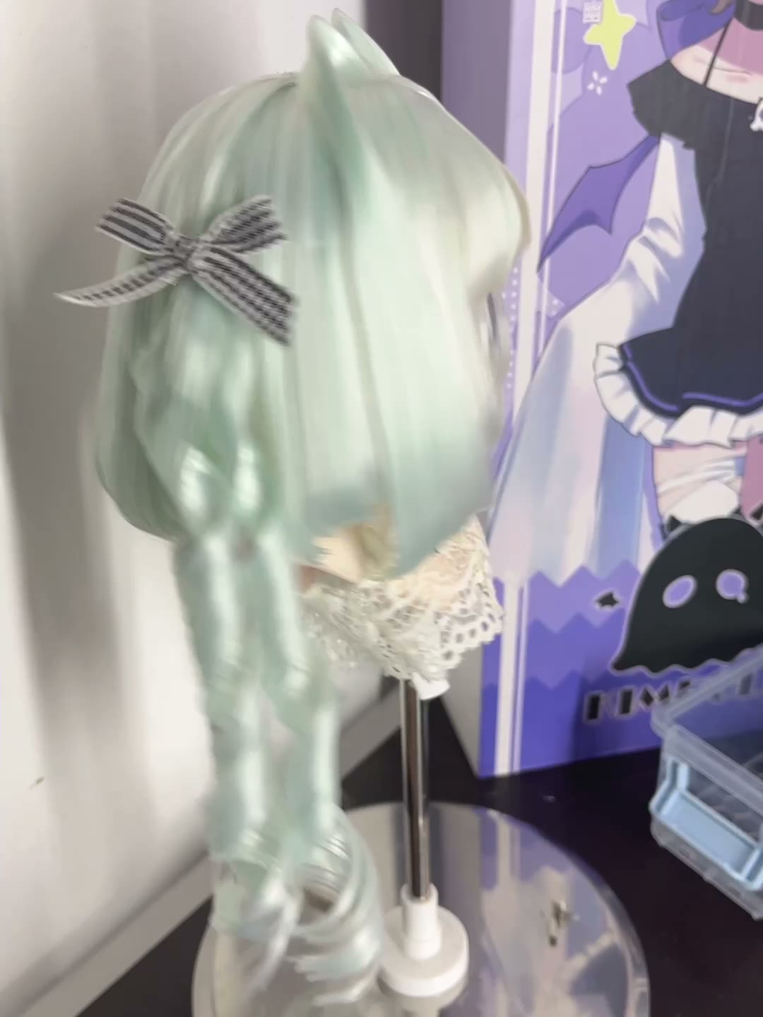 Mint Green Twin Tail Doll Wig