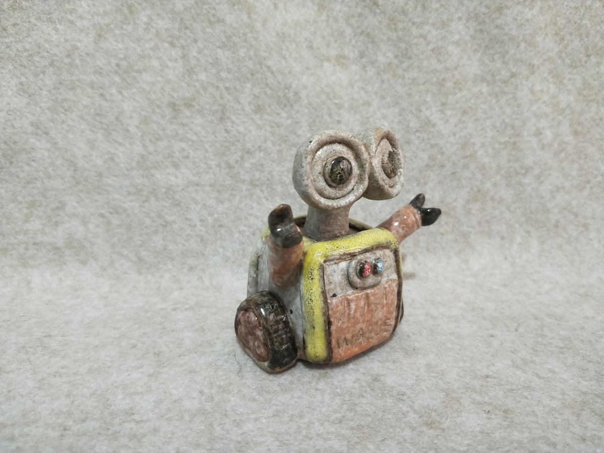 Handcrafted Ceramic WALL-E Figurine