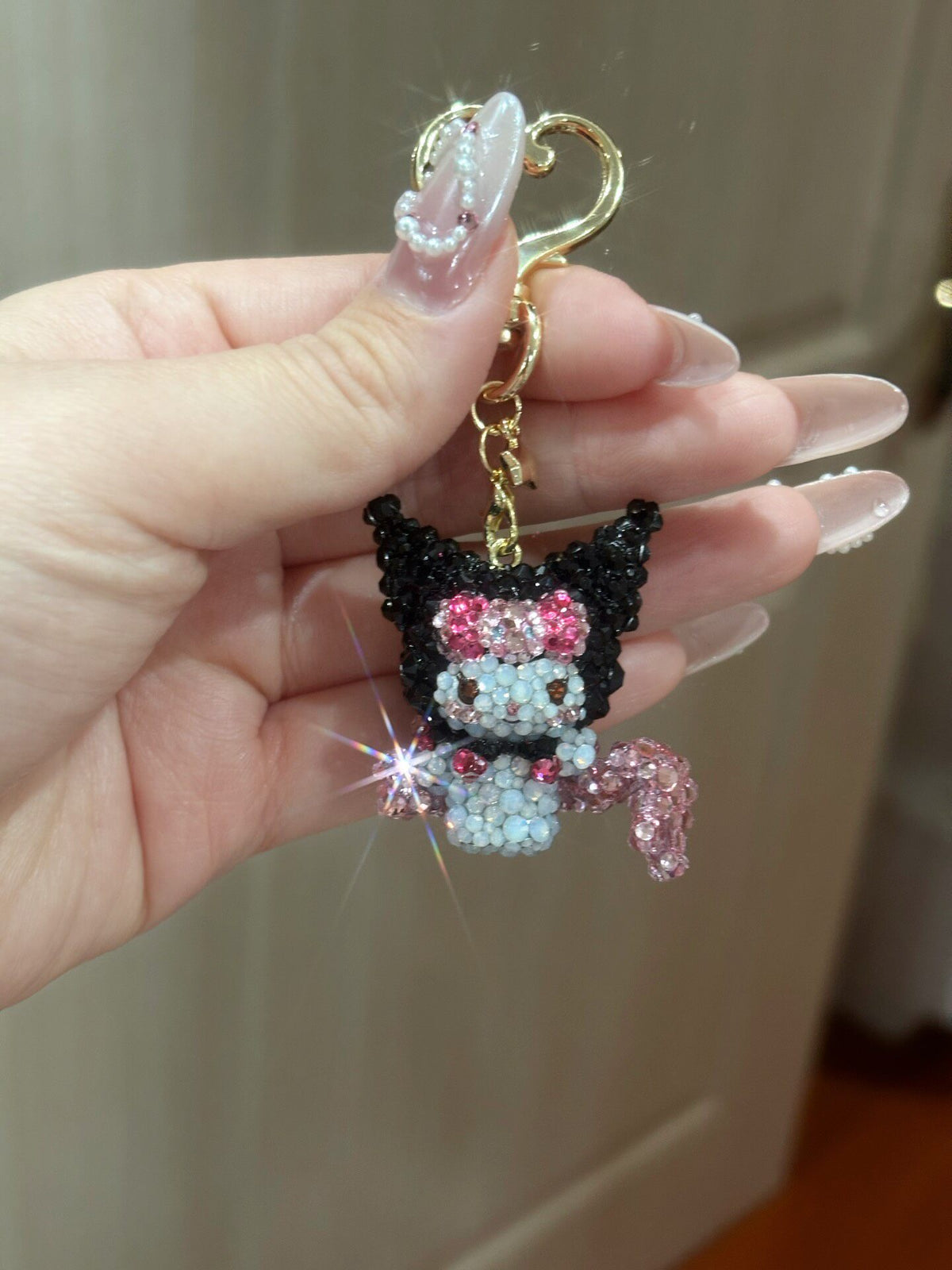 Beaded Character Keychain Charm