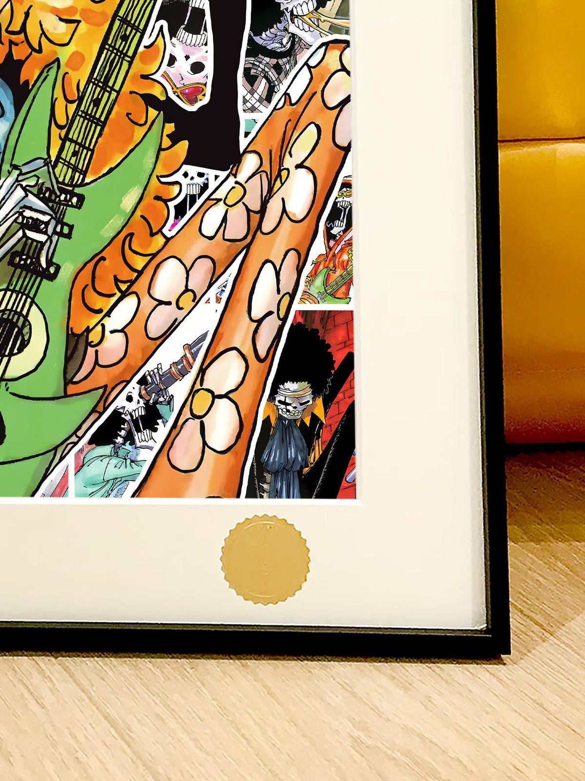 One Piece Brook Framed Art Collage 55x44cm