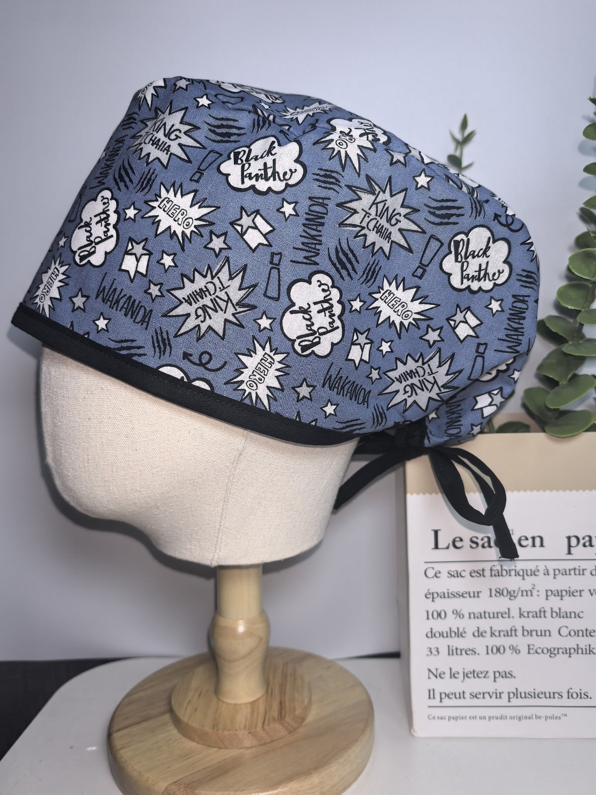 Comic Print Cotton Scrub Cap