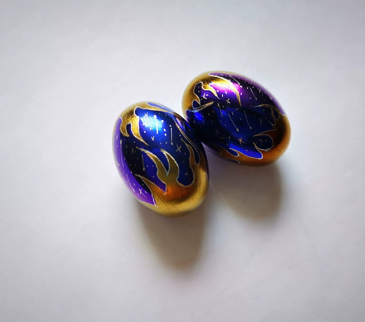 Titanium-legering duif-ei-vormige handballen
