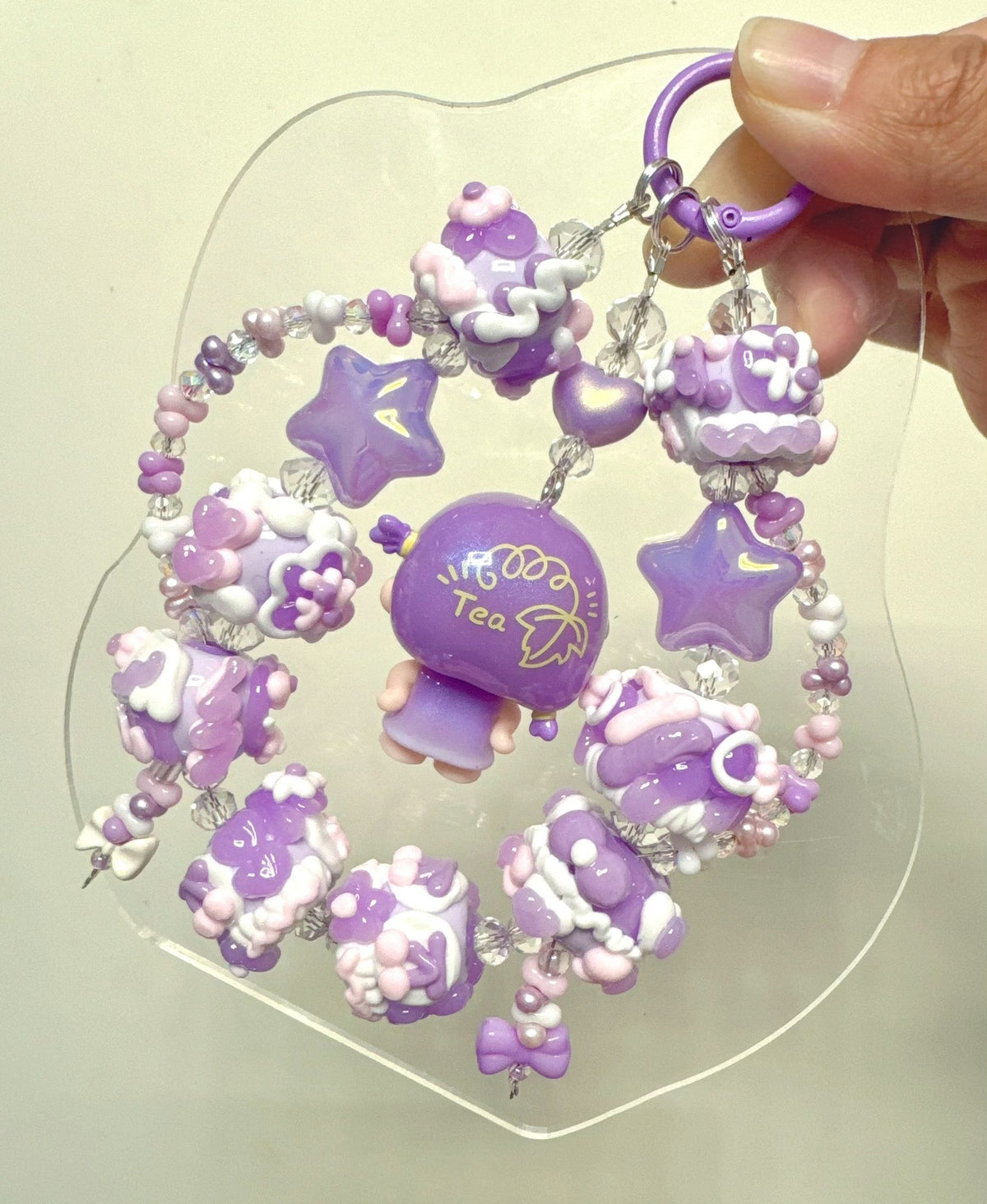 Purple Pastry Charm Phone Strap