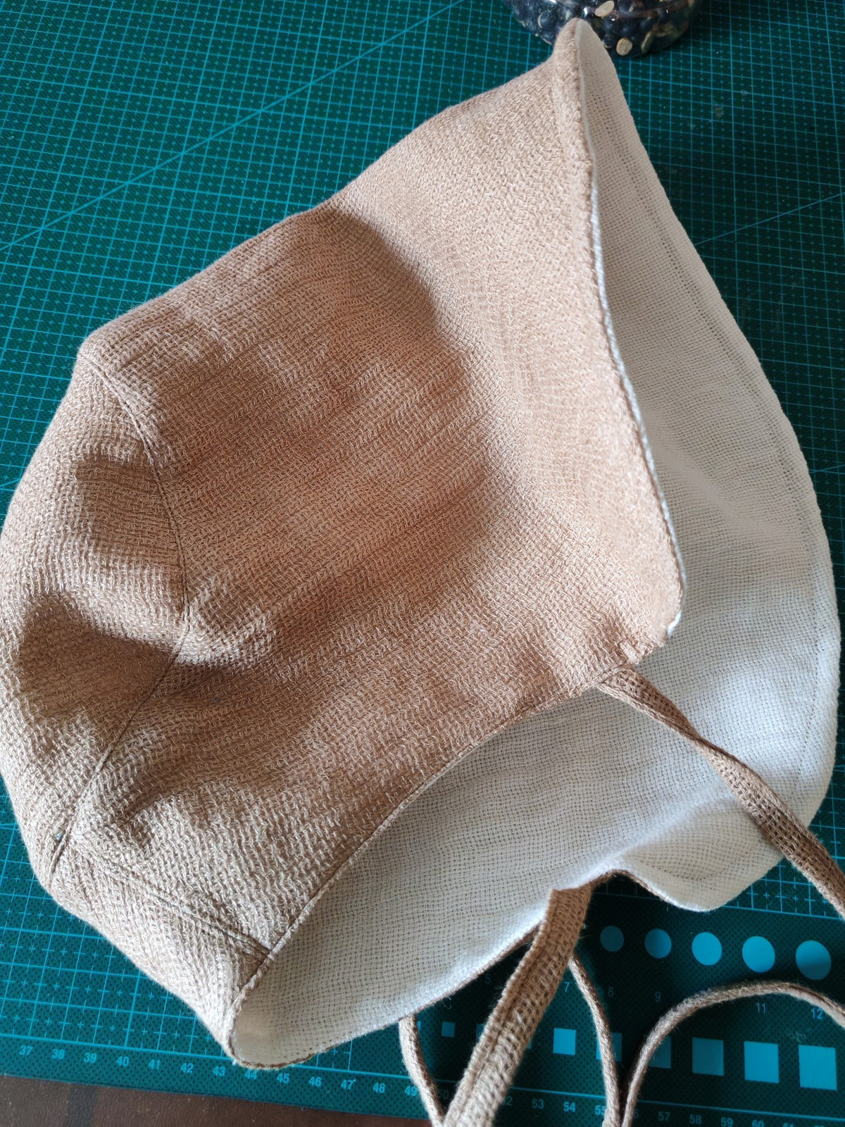 Handmade Hemp Sun Hat with Wide Brim