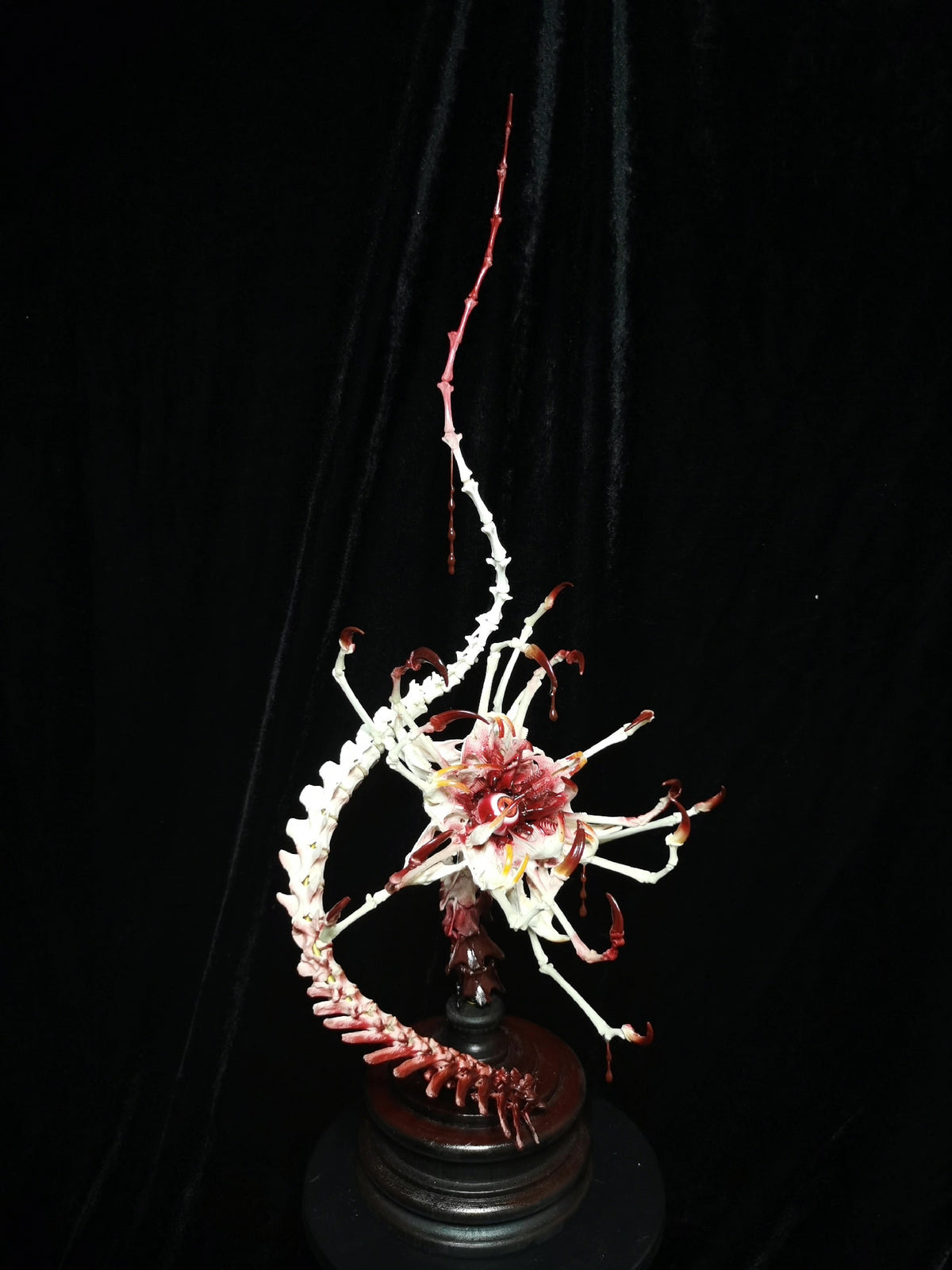 Flower Demon Devour Sculptural Figure with Skeletal Arms