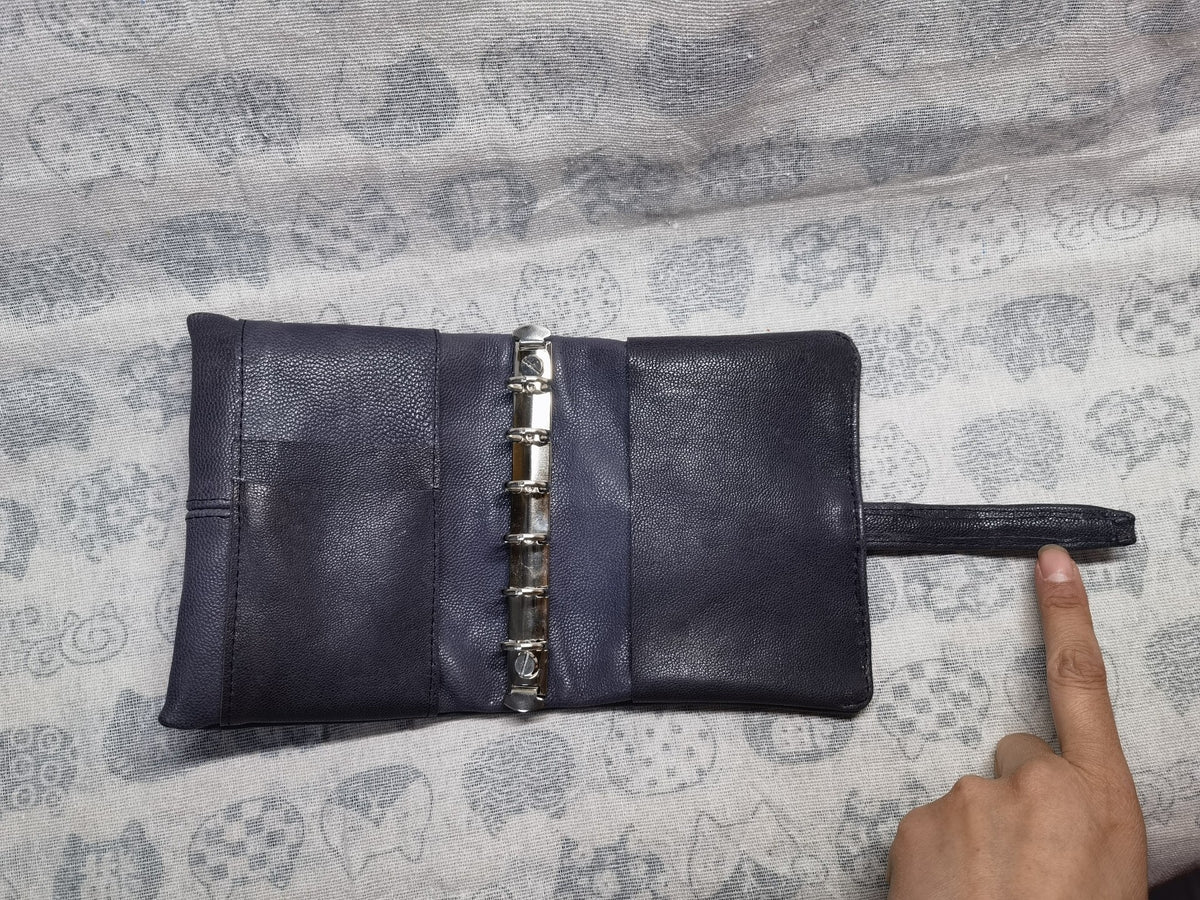Handmade Goatskin A7 Ring Binder Journal Cover