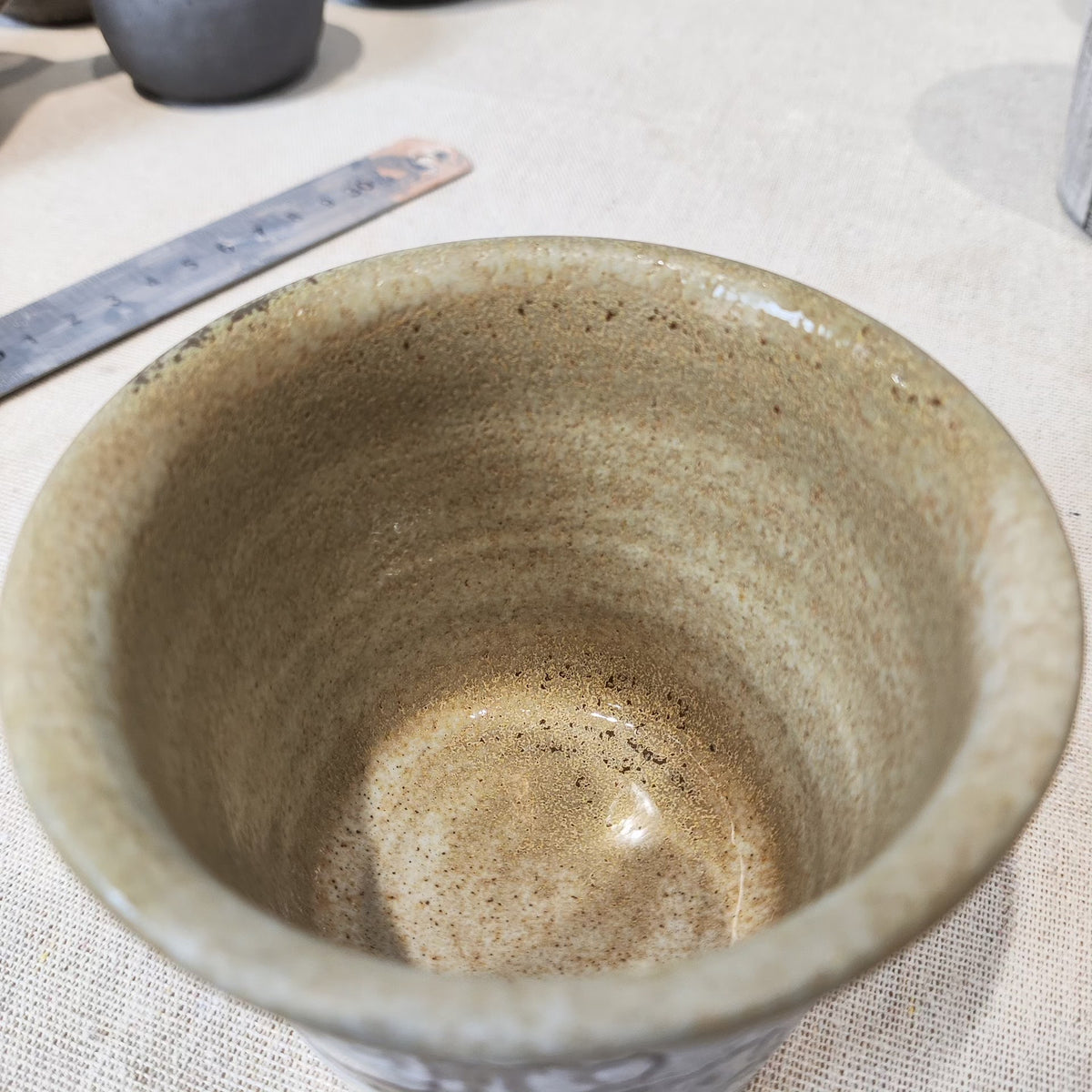 Jingdezhen Svampkarerad Keramikkupa
