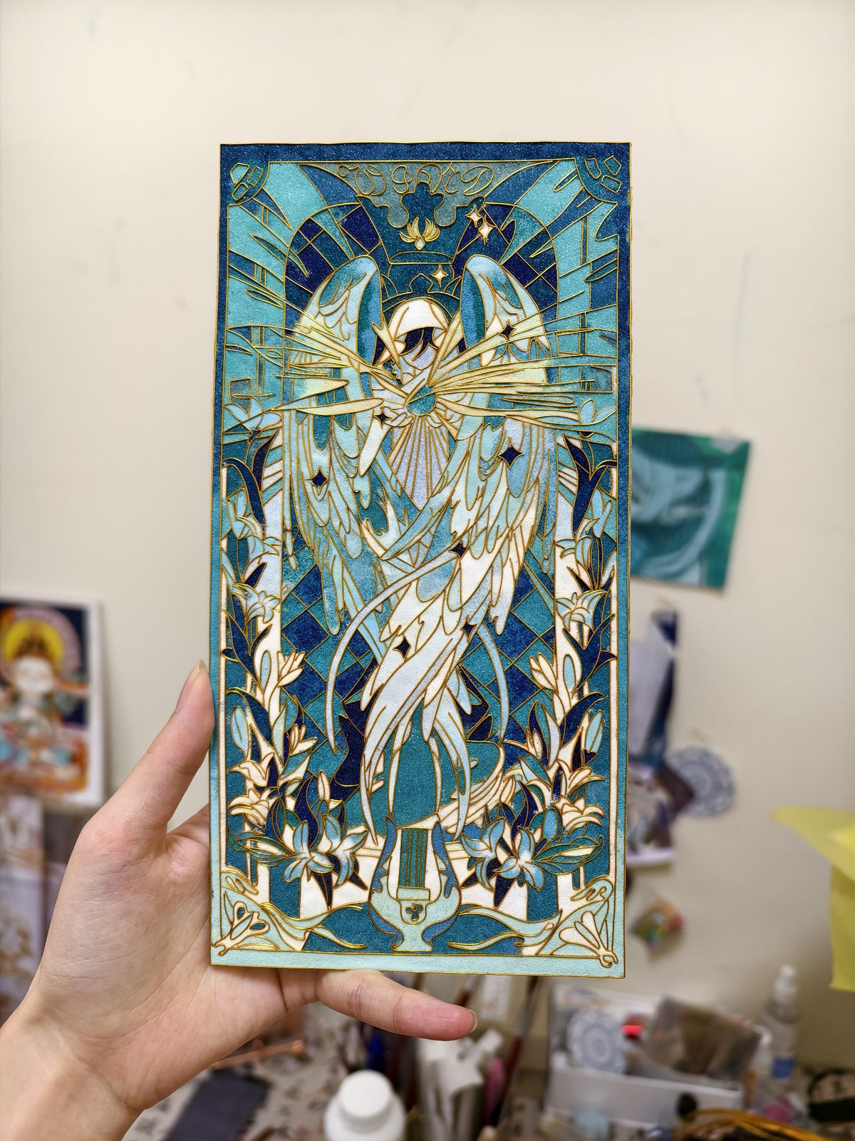 Cold Enamel Cloisonne Craft Painting Genshin Venti