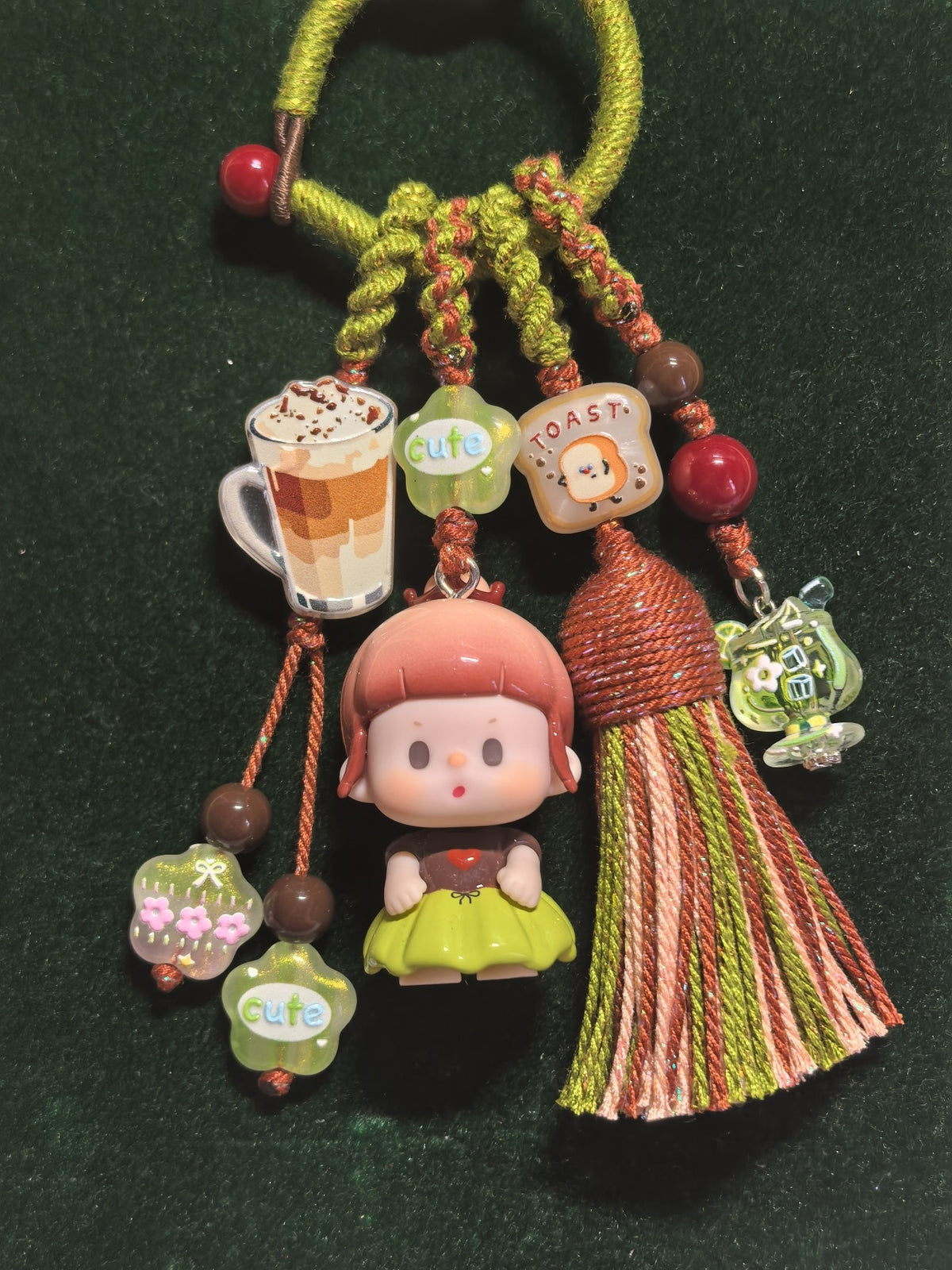 Kawaii Girl Figurine Charm Keychain
