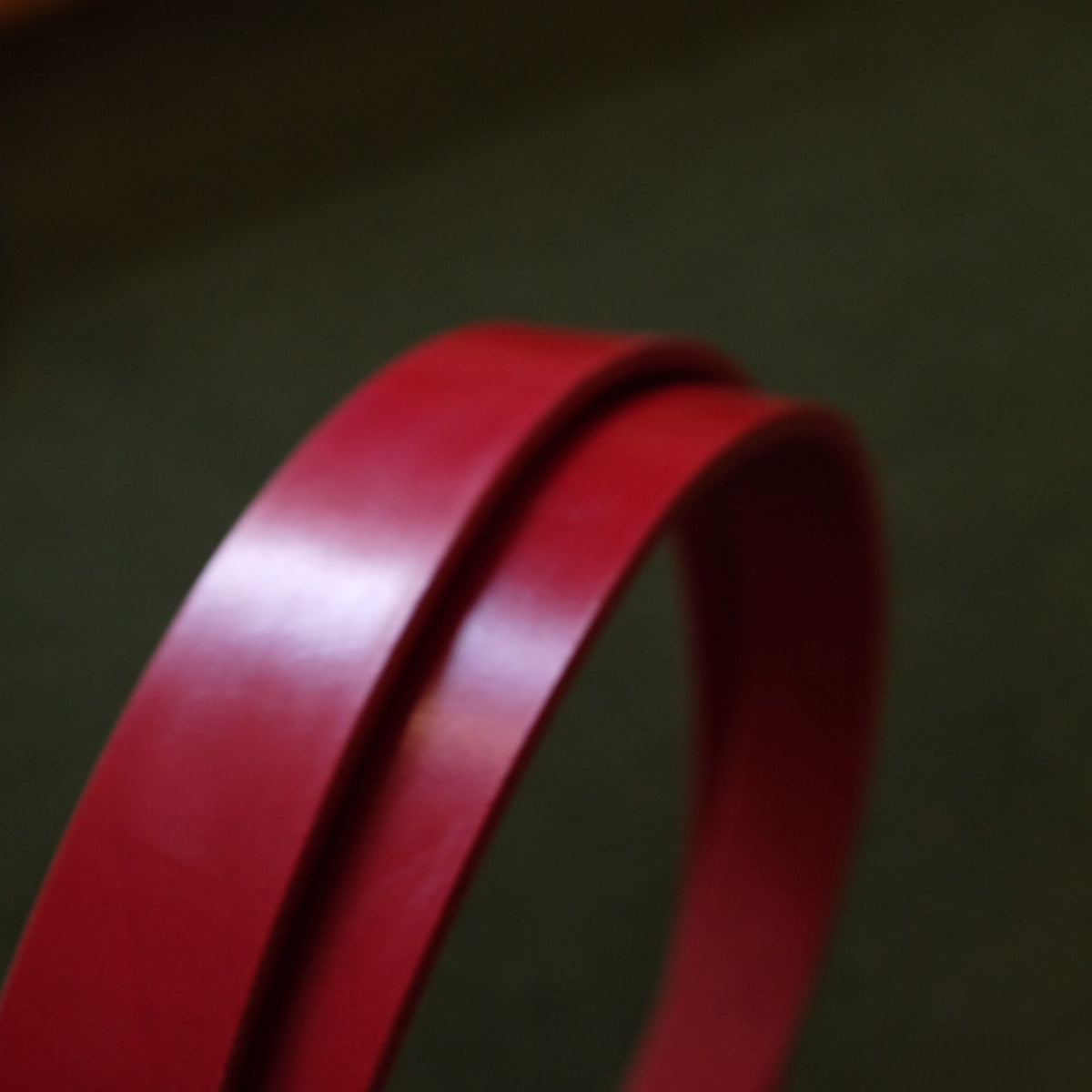 Red Leather Belt