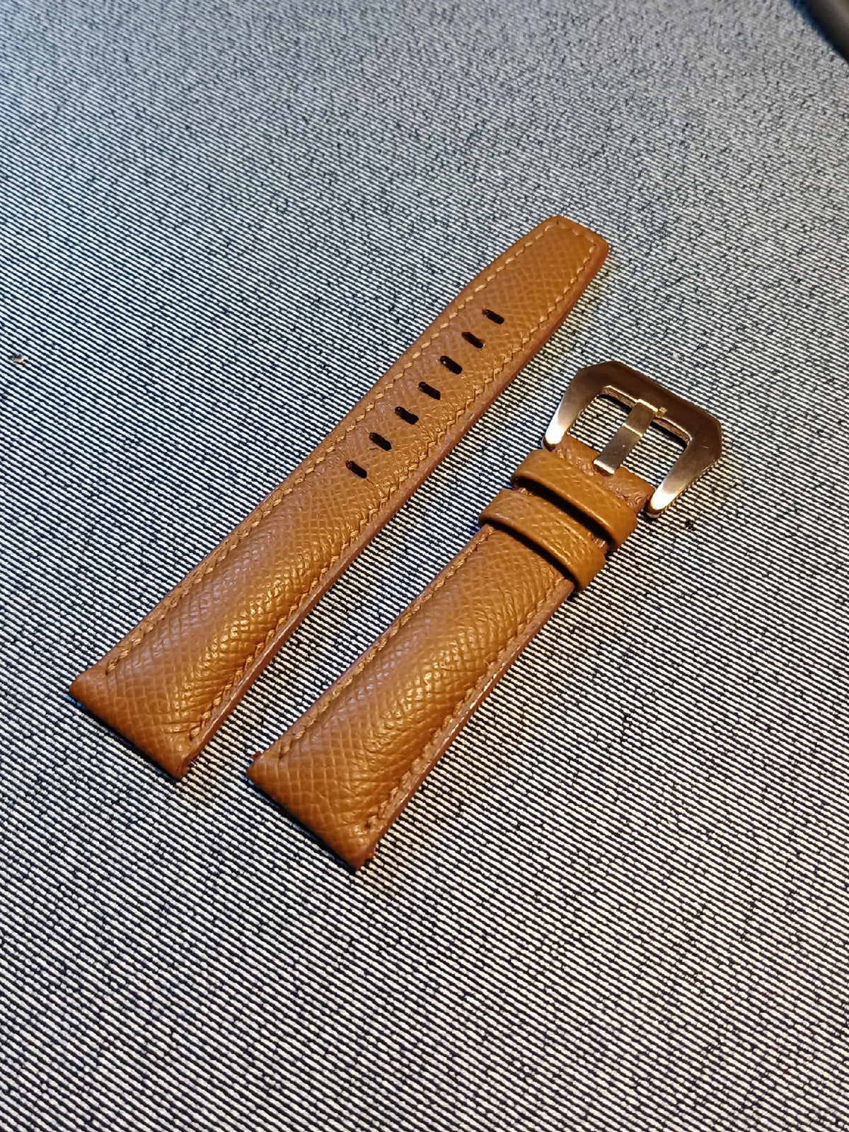 Epsom Leather Watch Strap 22mm to 18mm