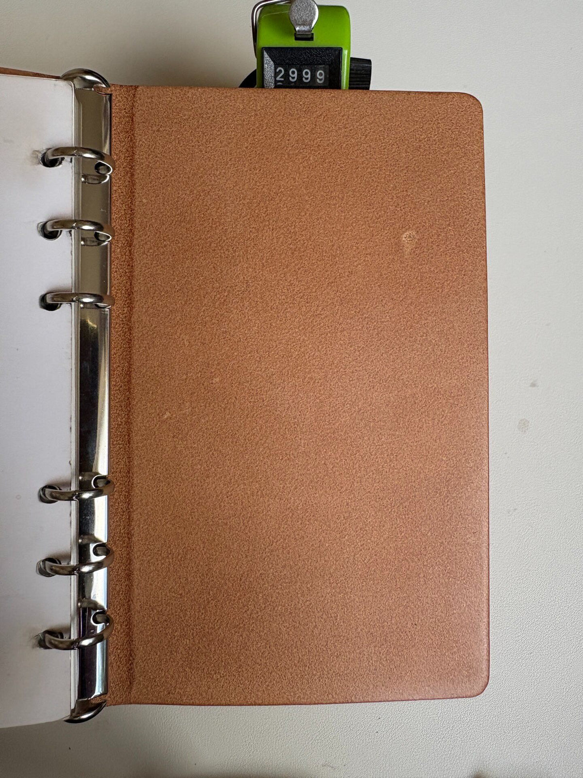 Handgefertigter A6-Leder-Einband Pueblo 6-Ring