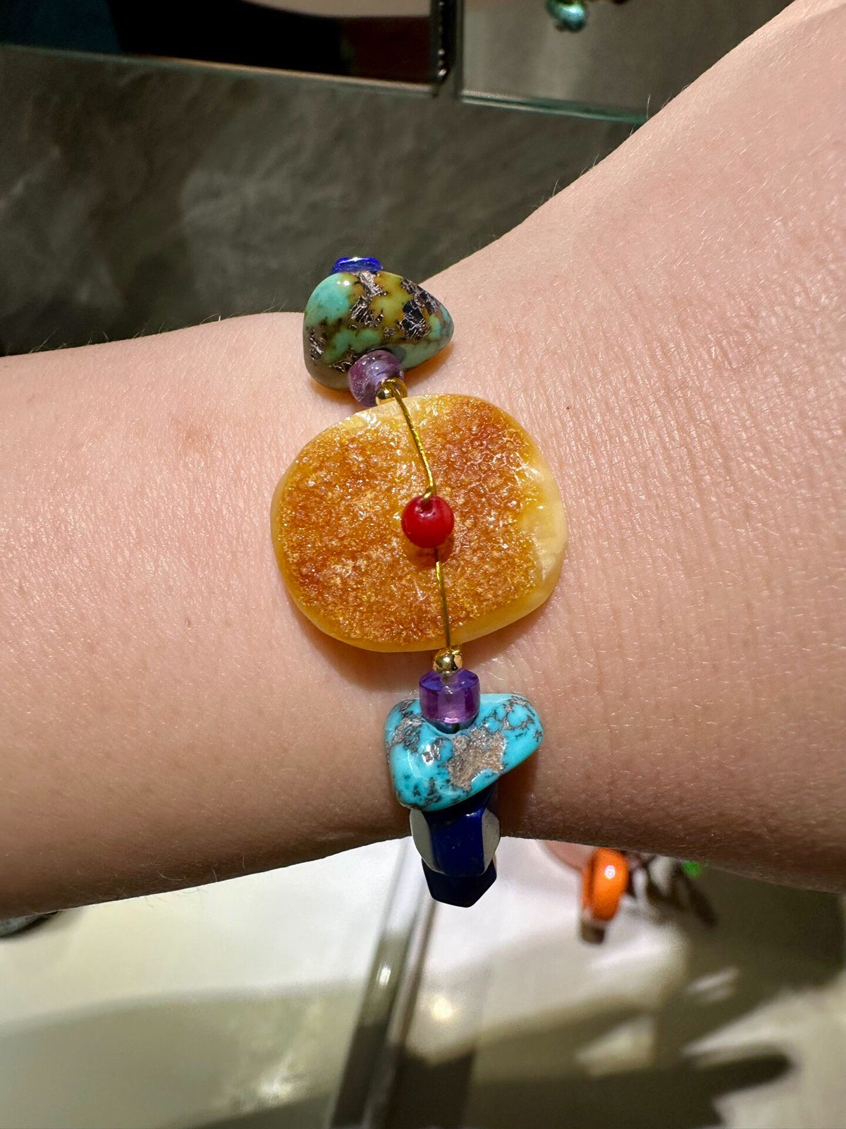 Natural Gemstone Beaded Bracelet