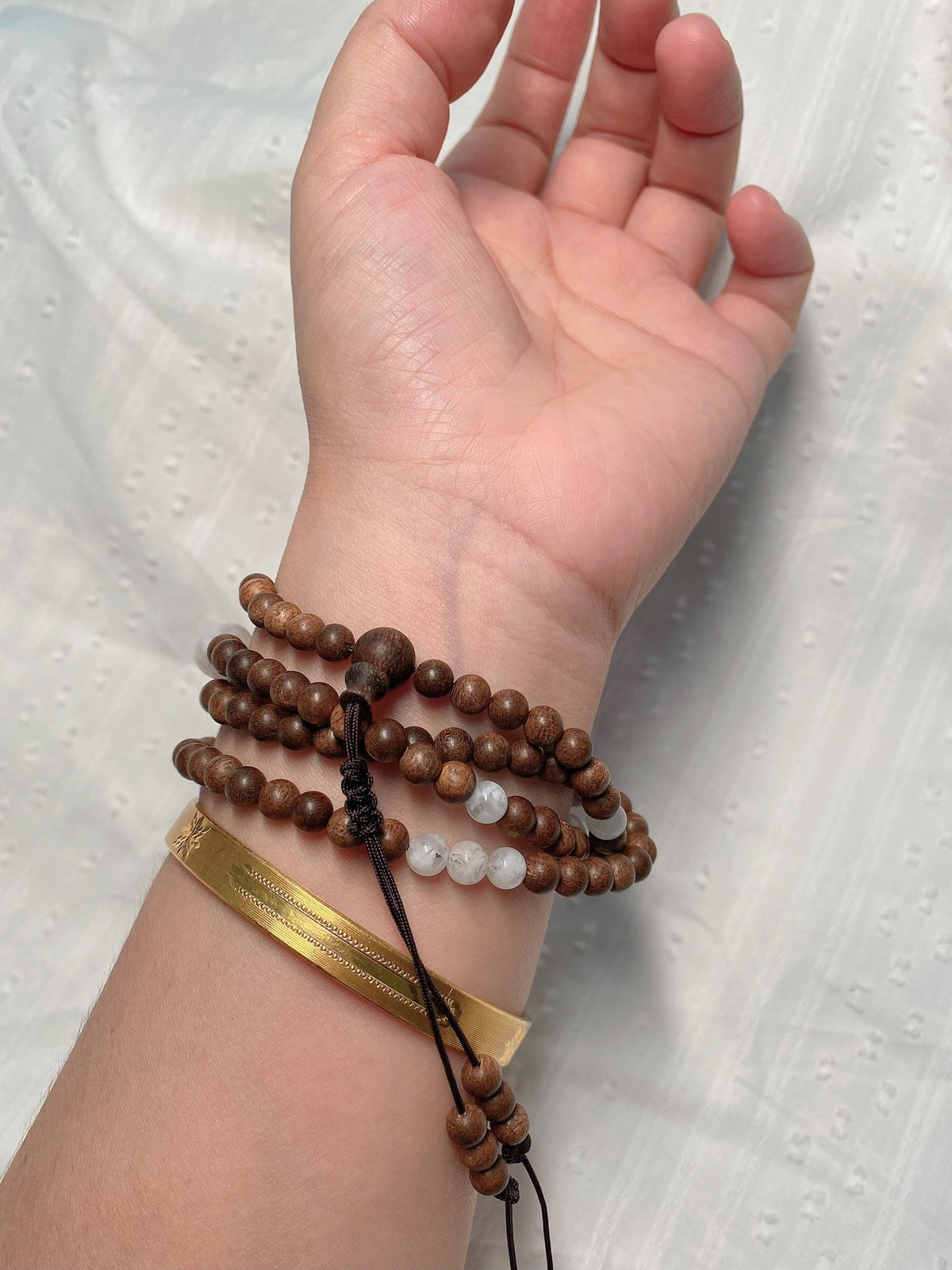Agarwood Bracelet with Red Fire Phoenix Bead