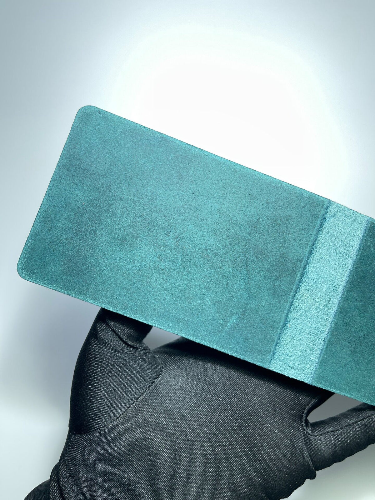 Handmade Leather Planner Cover Three-Hole Denim Blue