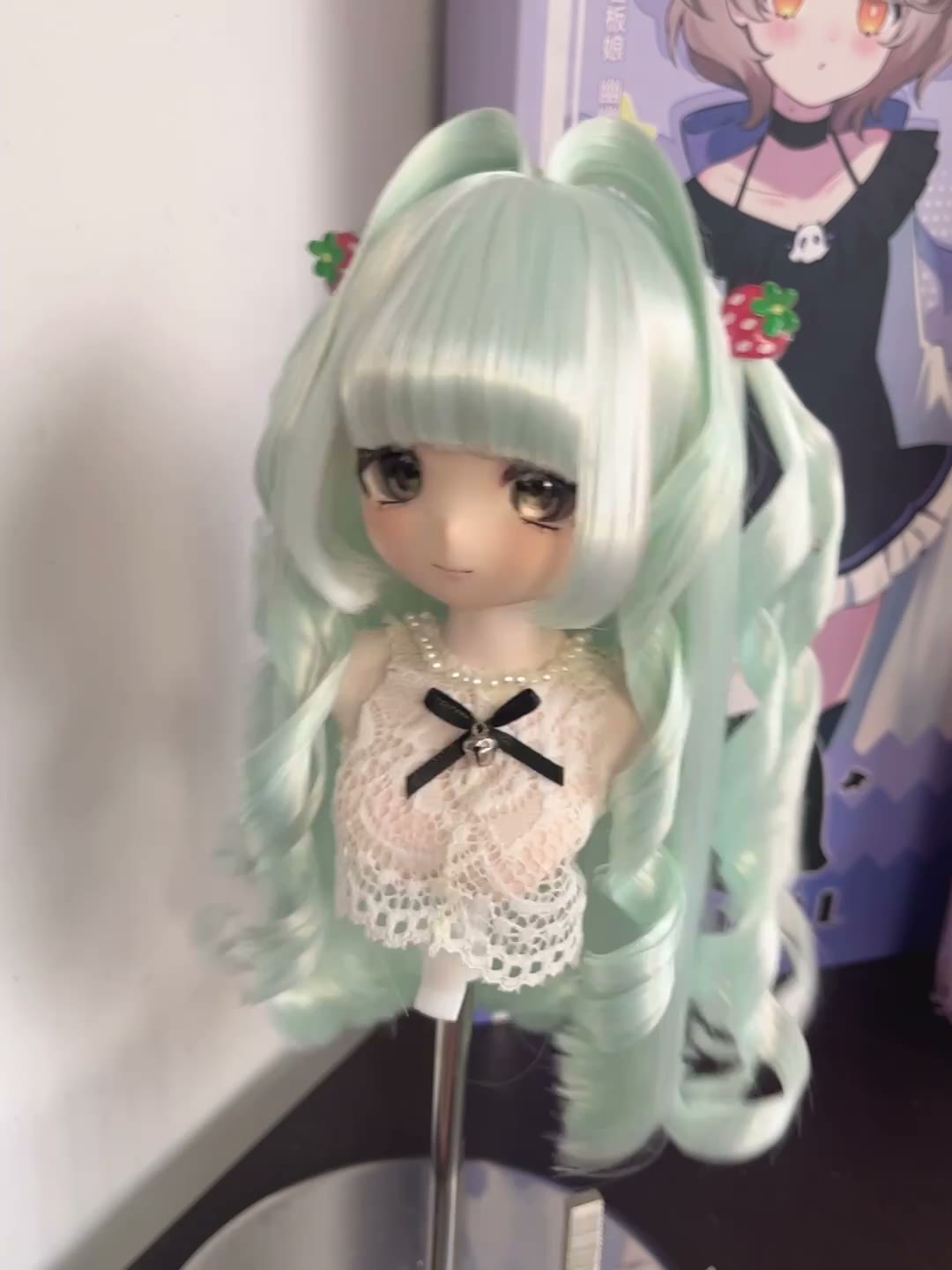 Mint Green Anime Doll Wig