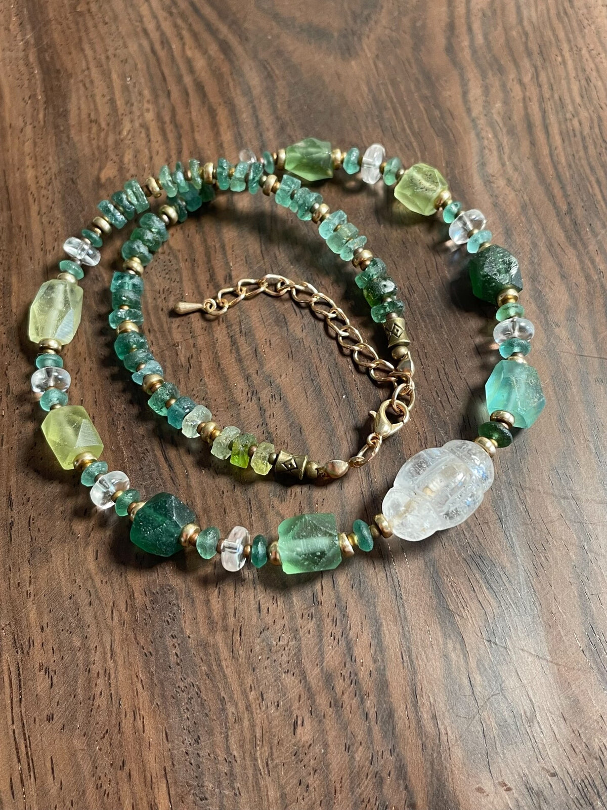 Ancient Roman Glass Bead Necklace