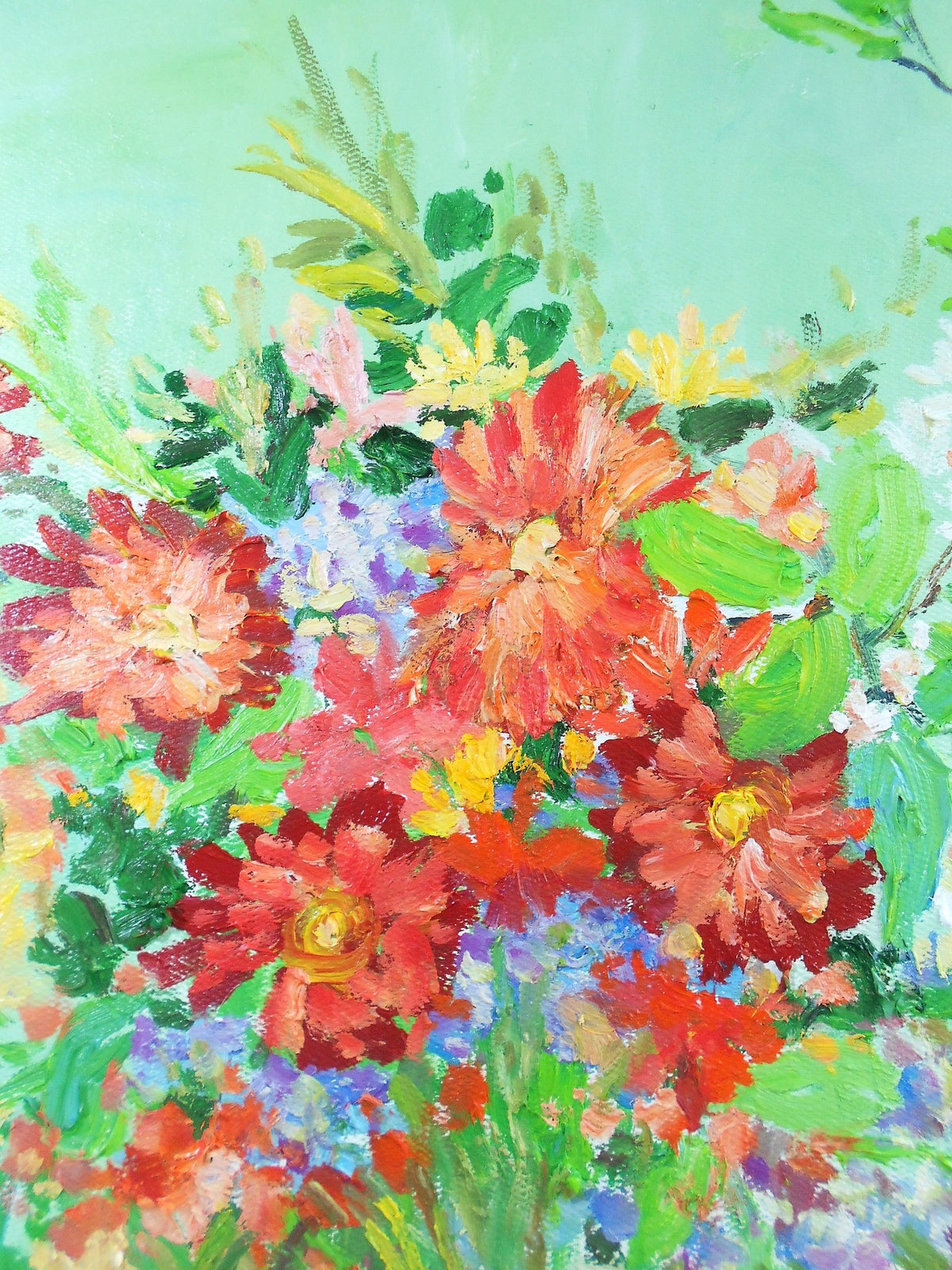 Original Oil Painting Spring in Vase