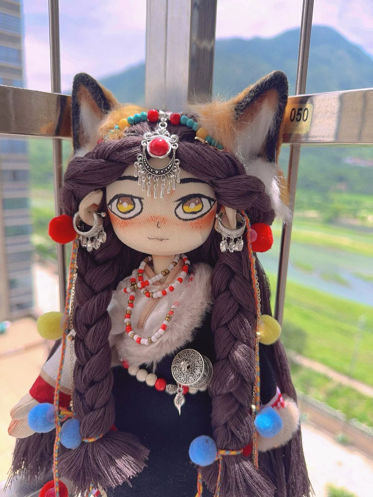 Handmade Tibetan Wolf Art Doll
