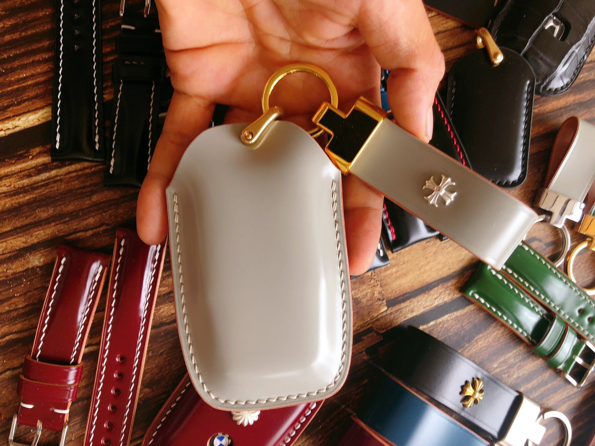 Custom Toyota Key Case Shell Cordovan Leather