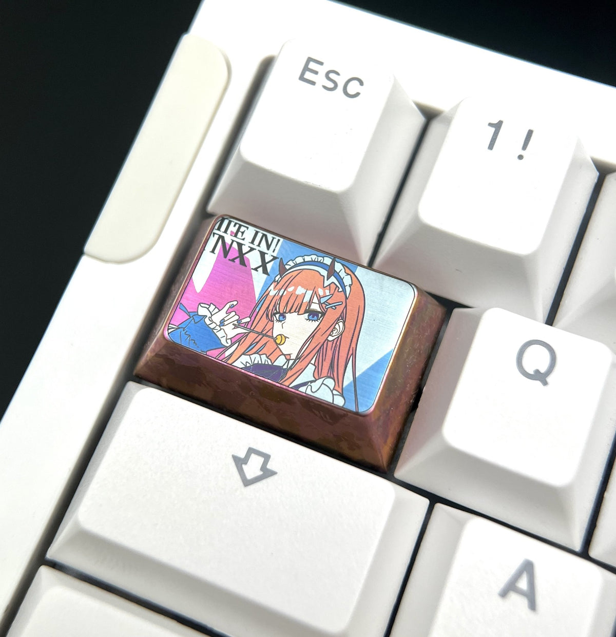 1.5u Titanium Alloy Keycap with Anime Art