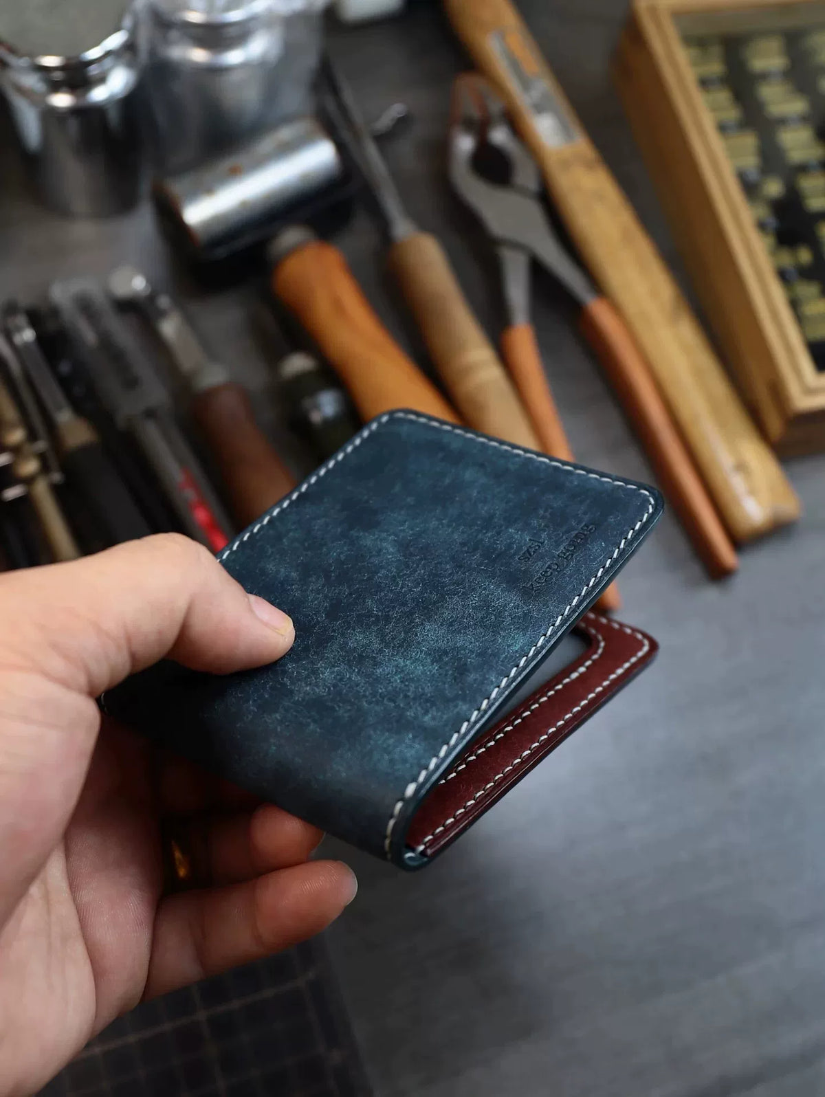 Handmade Italian Leather Driver's License Holder