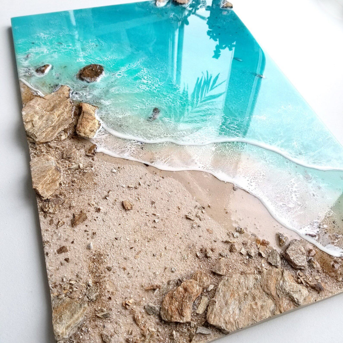 Handmade Resin Ocean Wave Wall Art