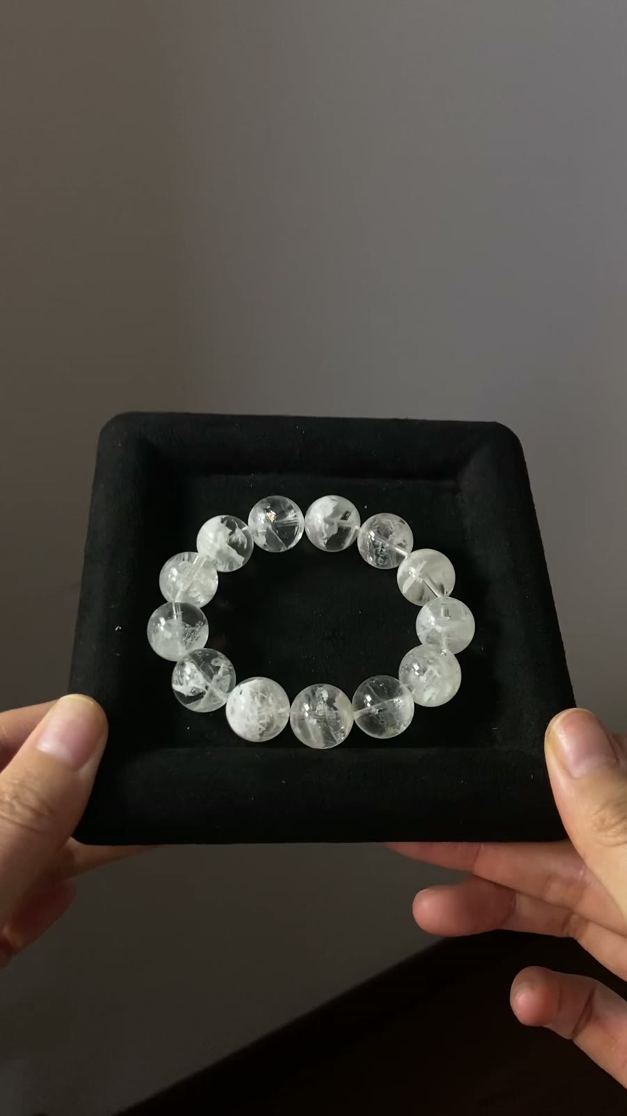 Bracciale con perle in Quarzo Phantom Snowflake bianco