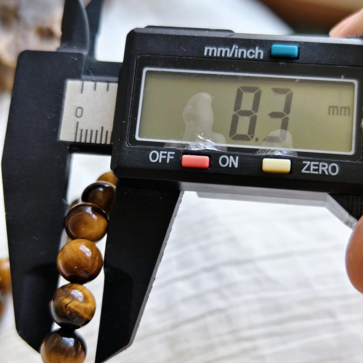 Yellow Tiger Eye Black Obsidian Beaded Bracelet