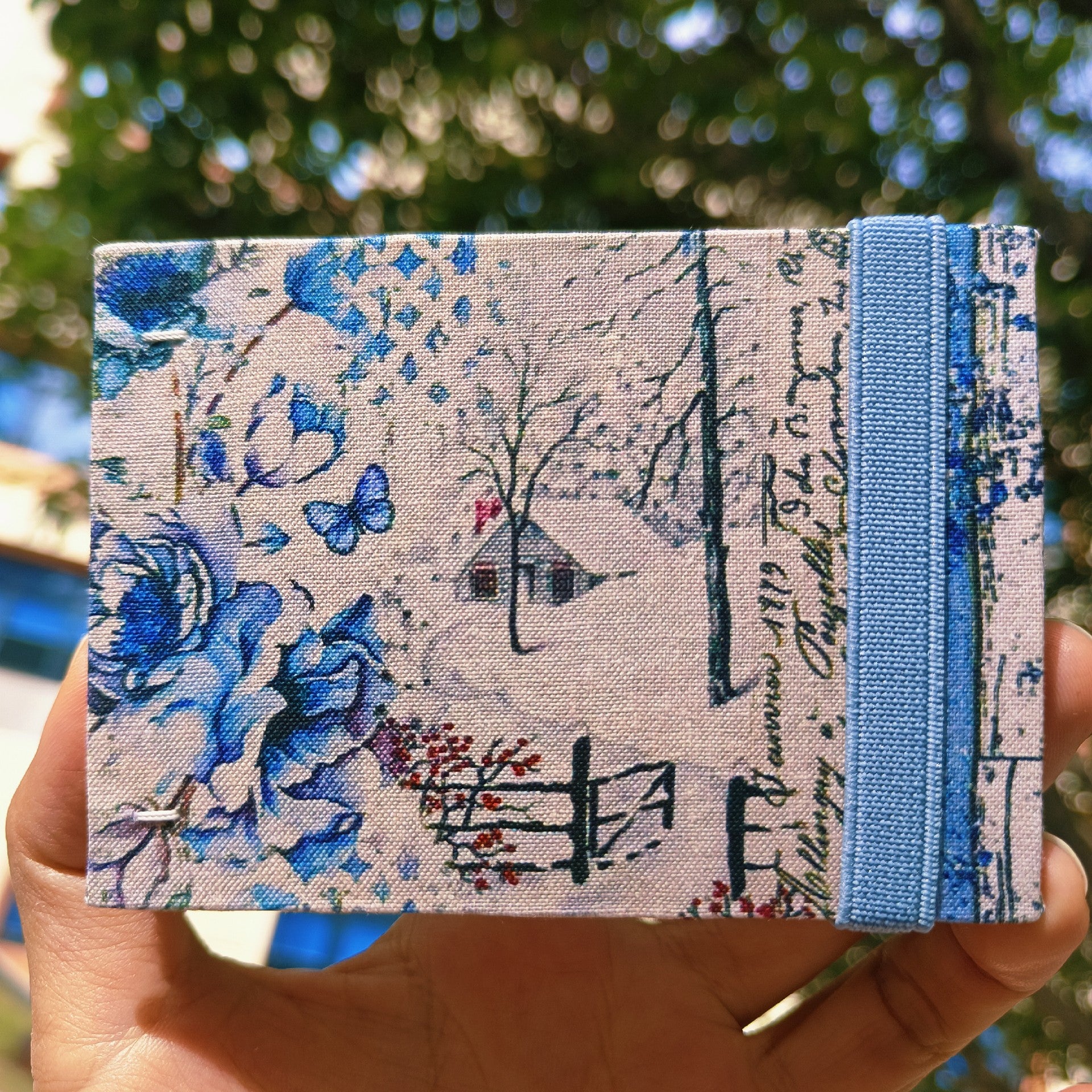 Handmade Watercolor Sketchbook 10x7cm 300gsm Semi-Cotton Paper 46 Pages