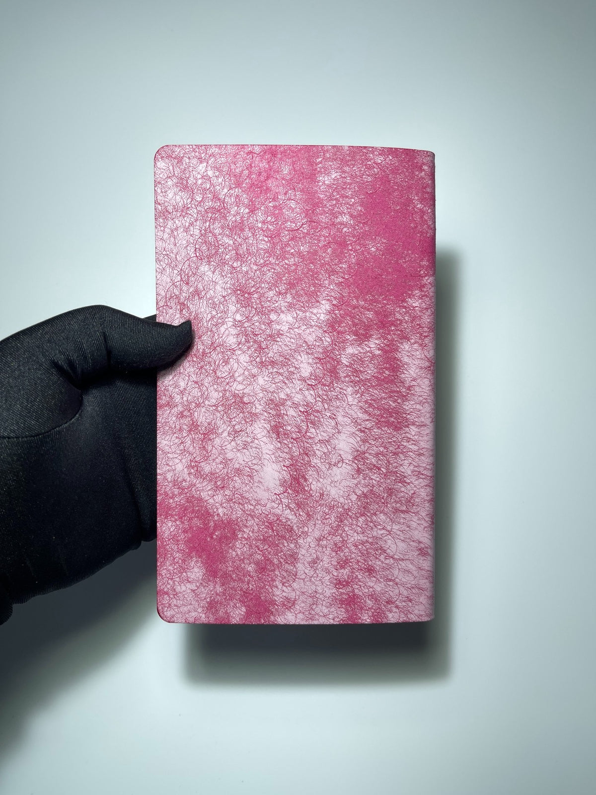 Handmade Leather A6 Loose Leaf Notebook Rose Pink