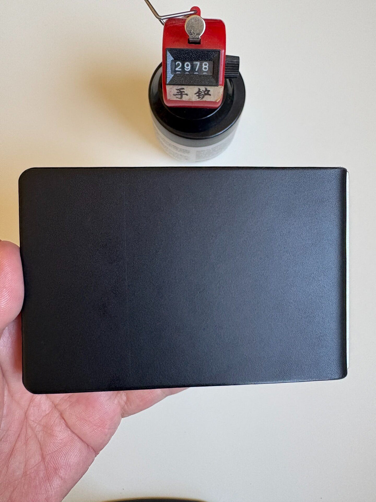 A9 Black Buttero Leather Six Ring Binder
