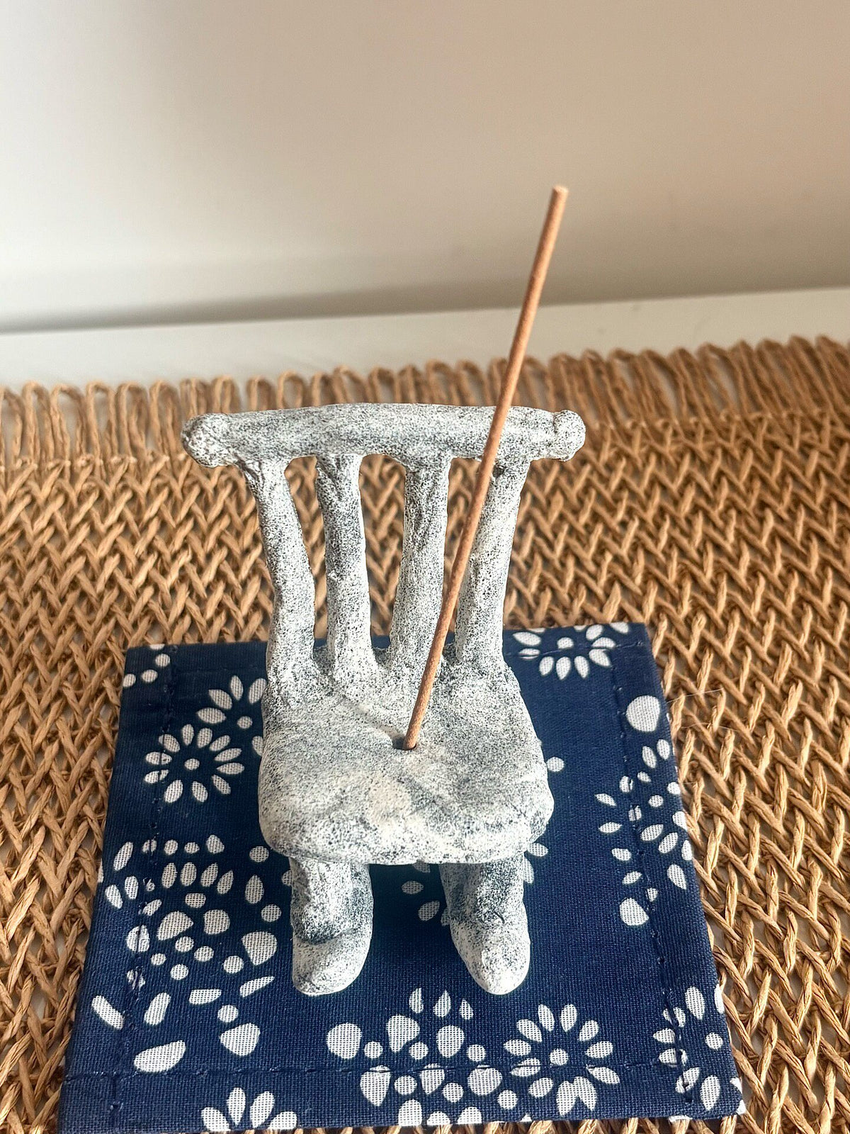 Rock Clay Rocking Chair Incense Holder