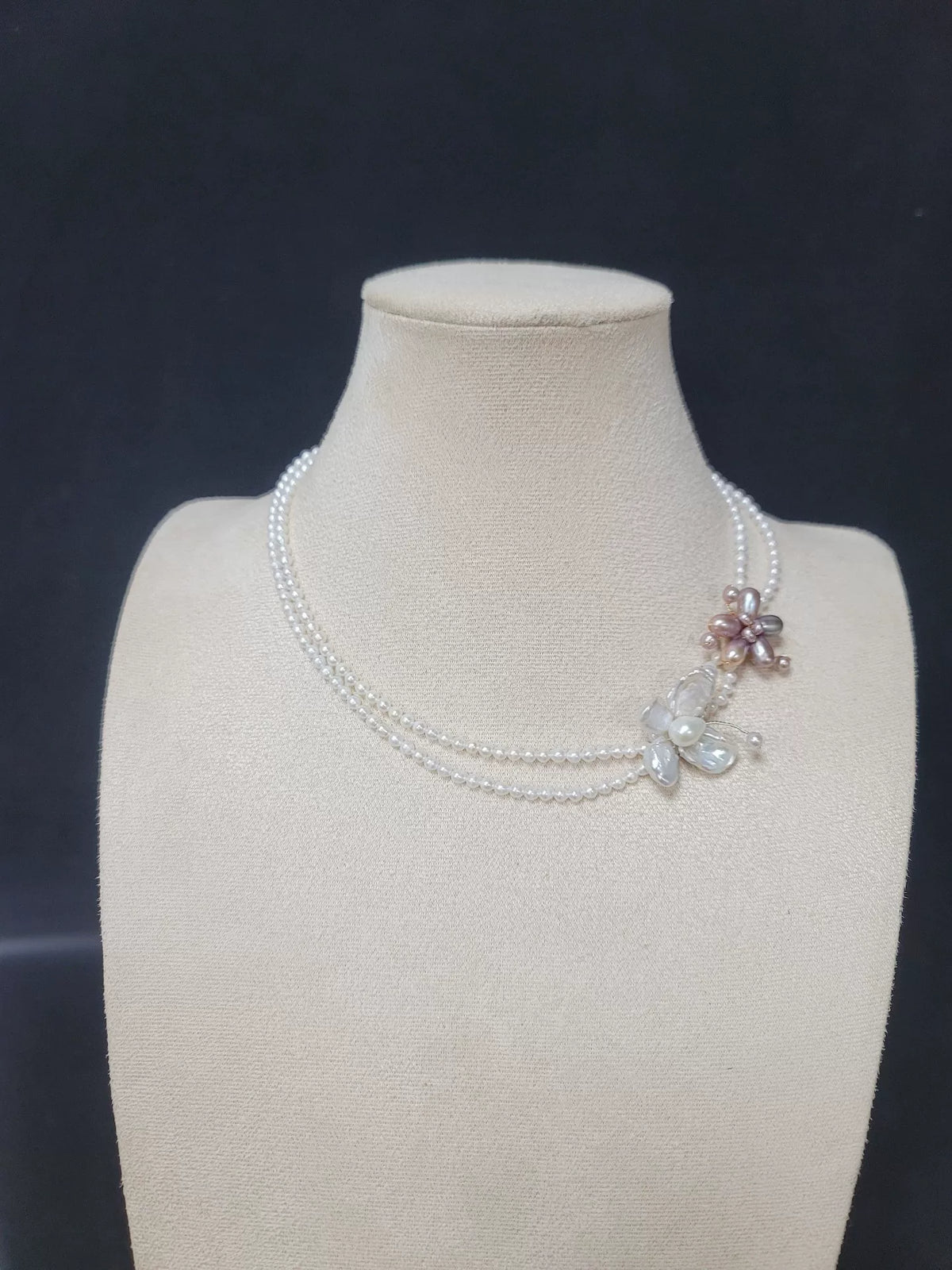 Natural Pearl Double Layer Necklace
