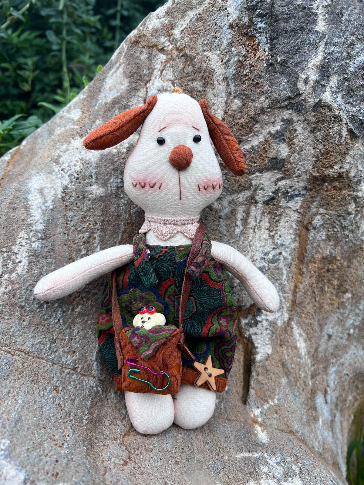 Xiangyunsha Plush Dog Keychain Bag Charm
