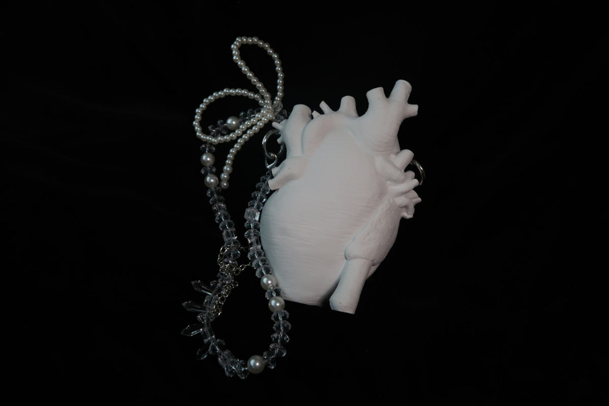Resin Heart Crossbody Decorative Bag