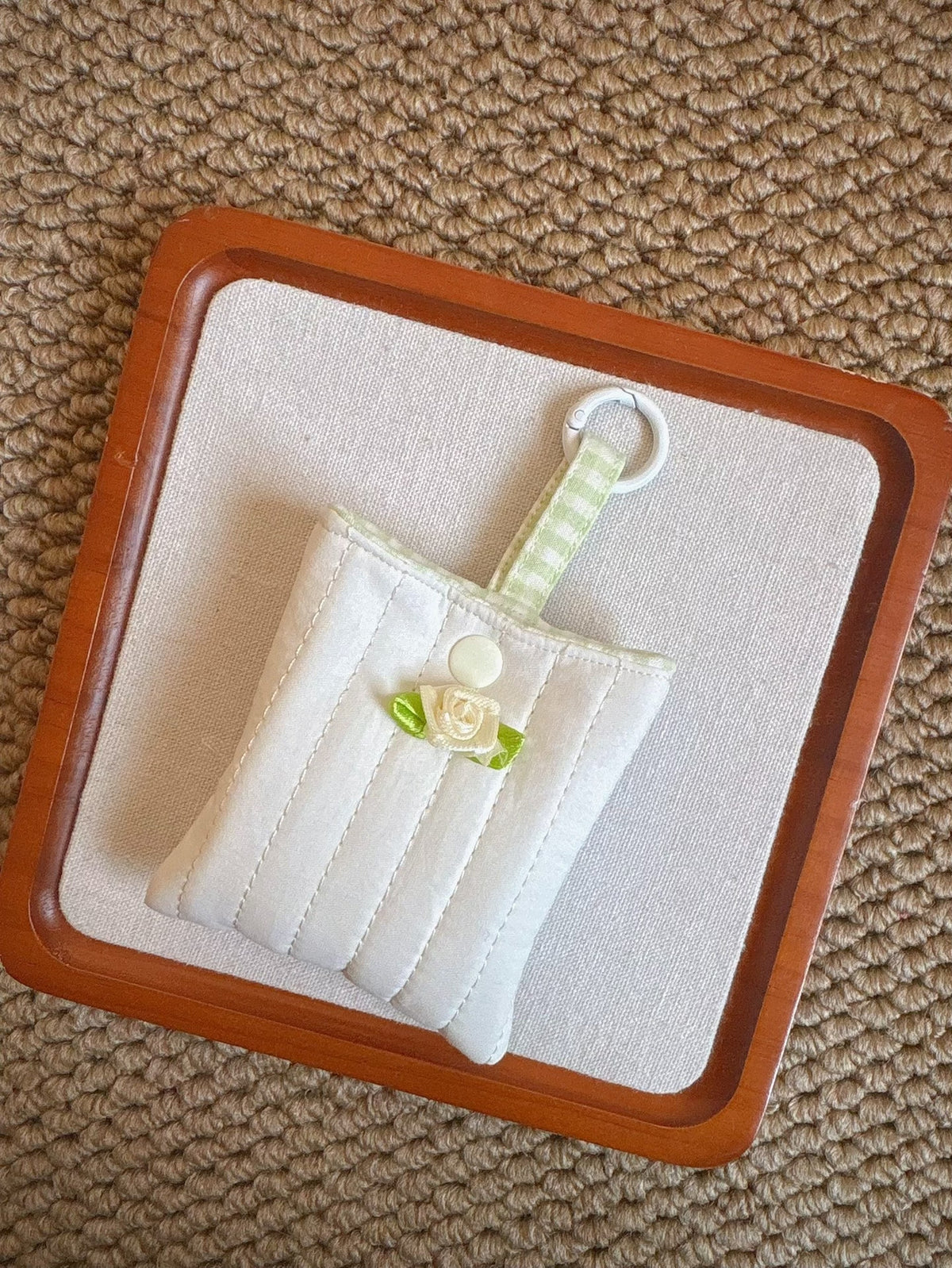 Pochette matelée faite main
