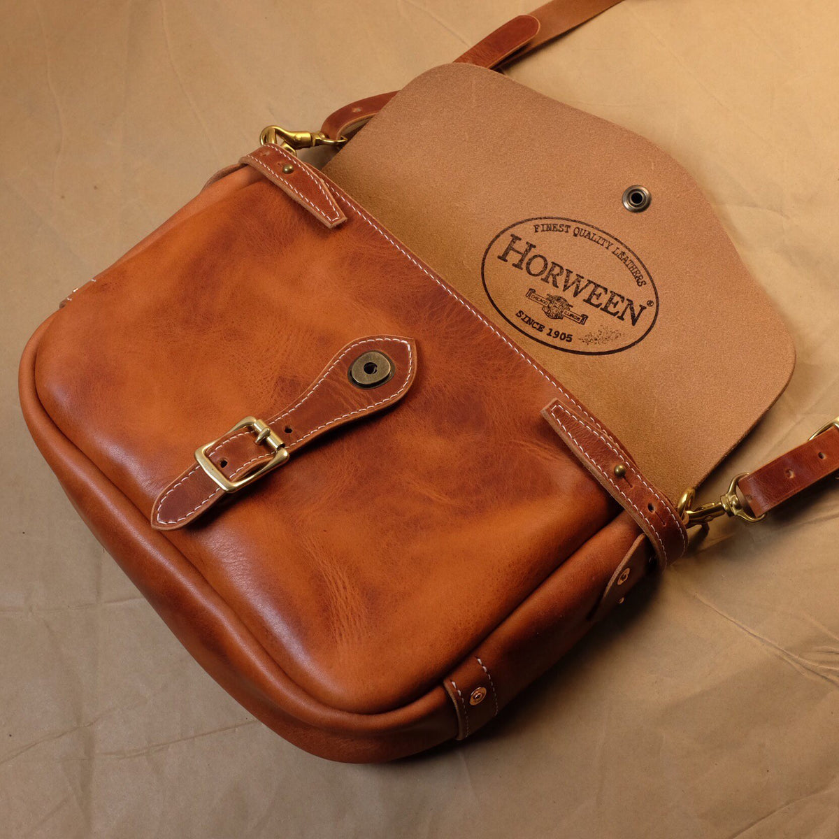 Horween Dublin Leather Messenger Bag