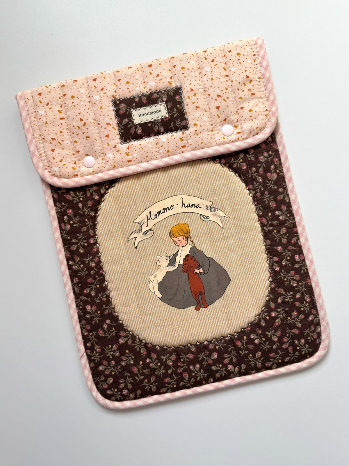 Funda de algodón acolchada hecha a mano