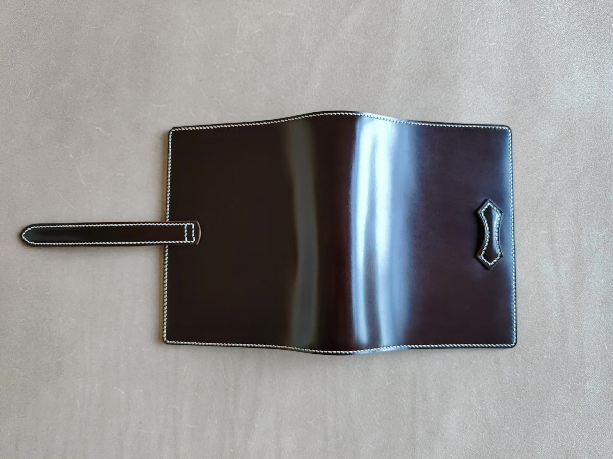A6 Horsehide Leather Bifold Notebook